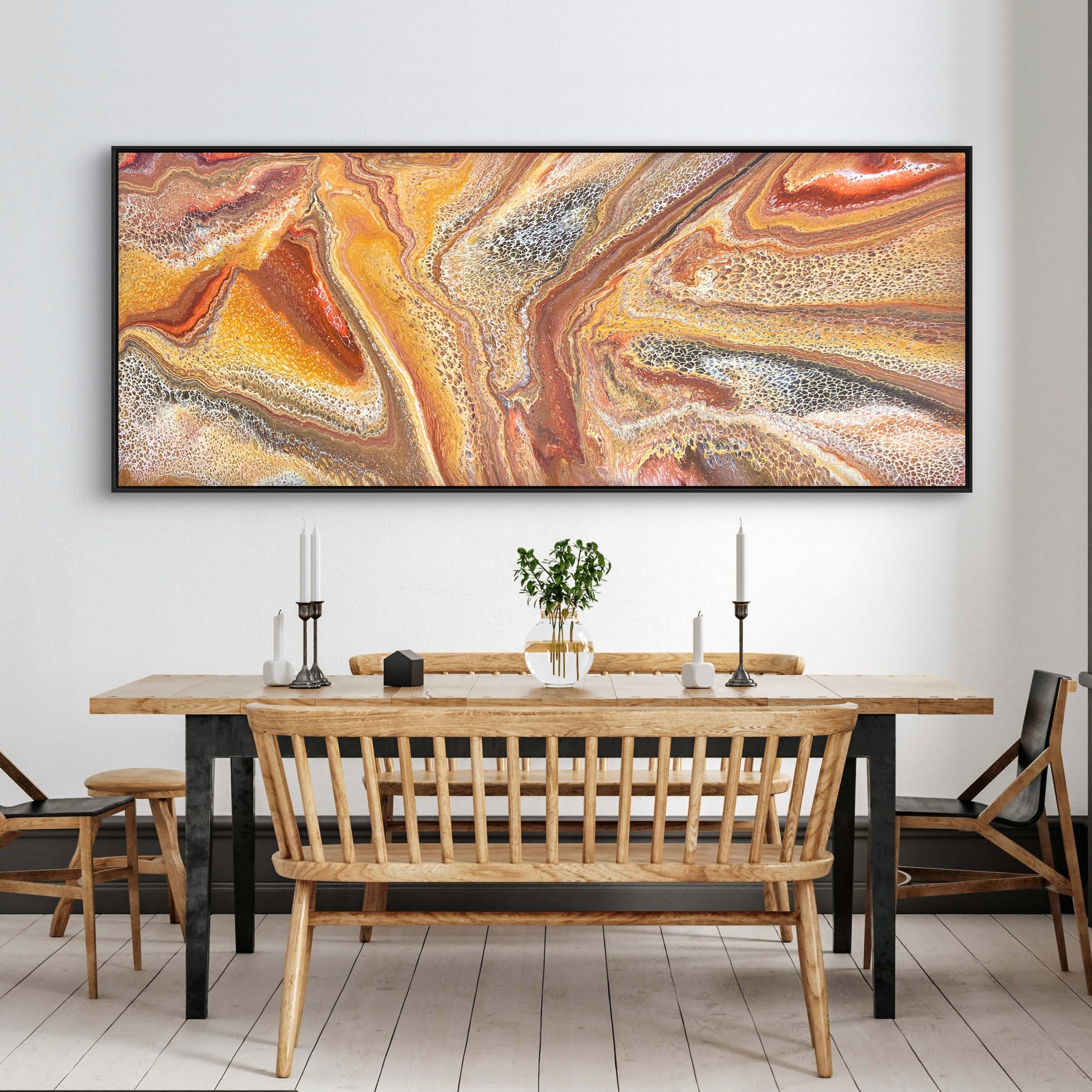 Raw Sienna 200cm x 80cm Abstract Art Painting (SOLD)
