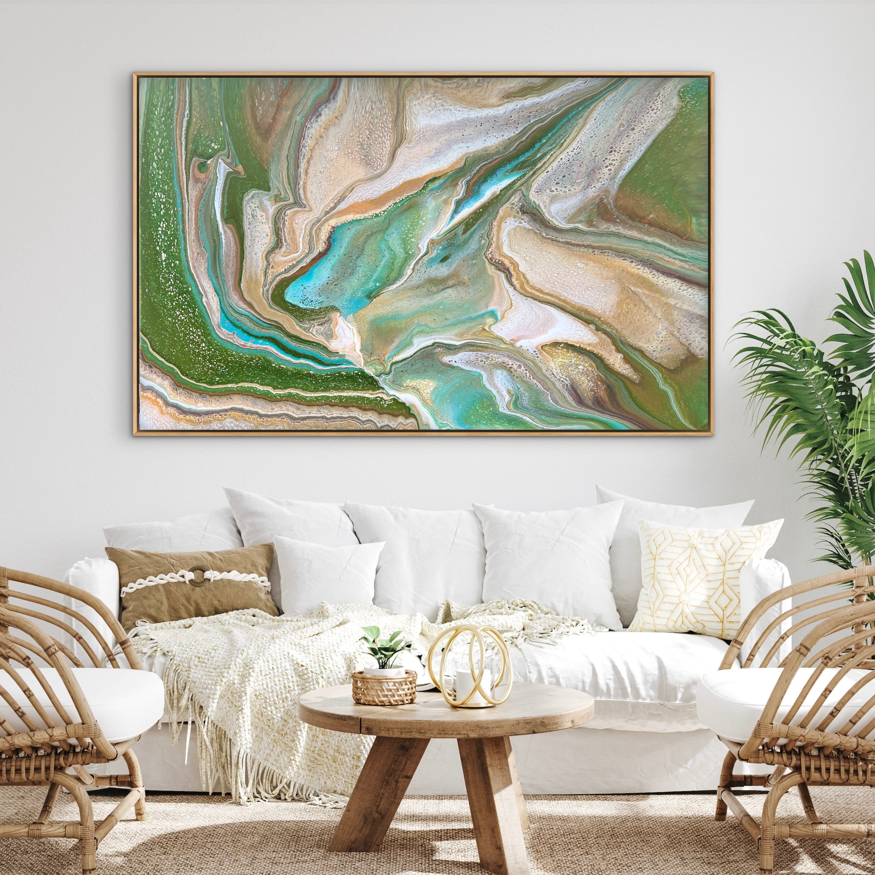 Natures Serenity 160cm x 100cm Abstract Art Painting