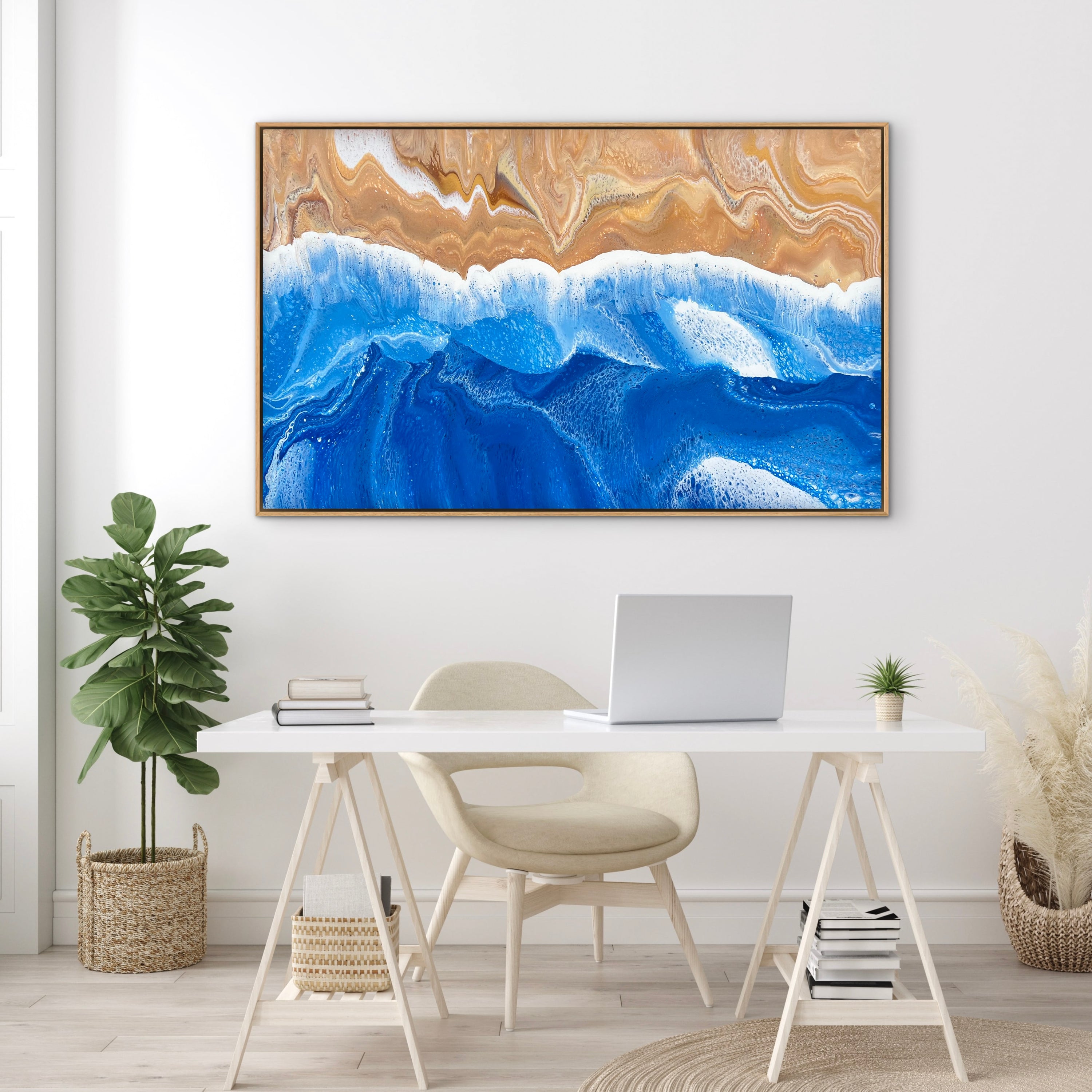 Salt Breeze 160cm x 100cm Beach Abstract Art Painting