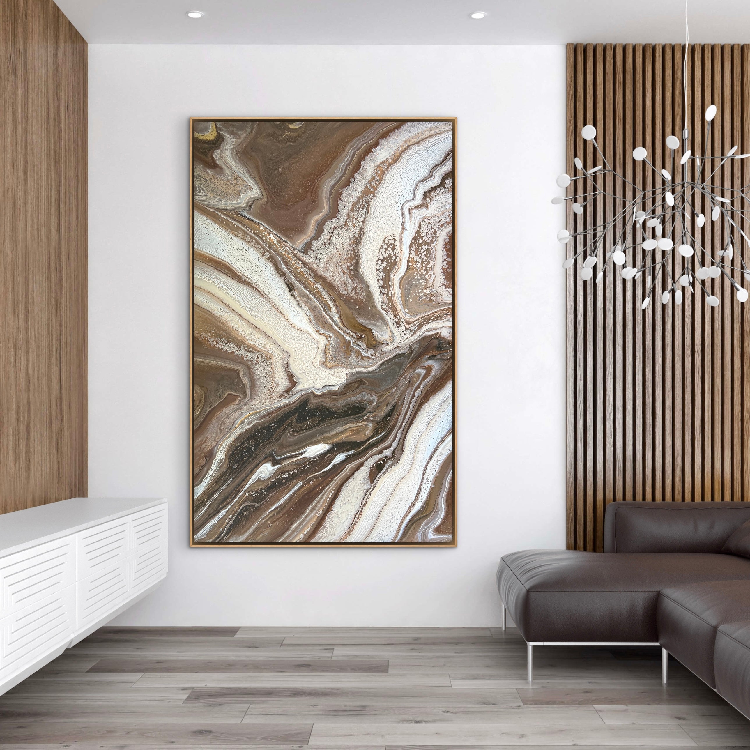 Mocha and Sugar 160cm x 100cm Abstract Art Painting
