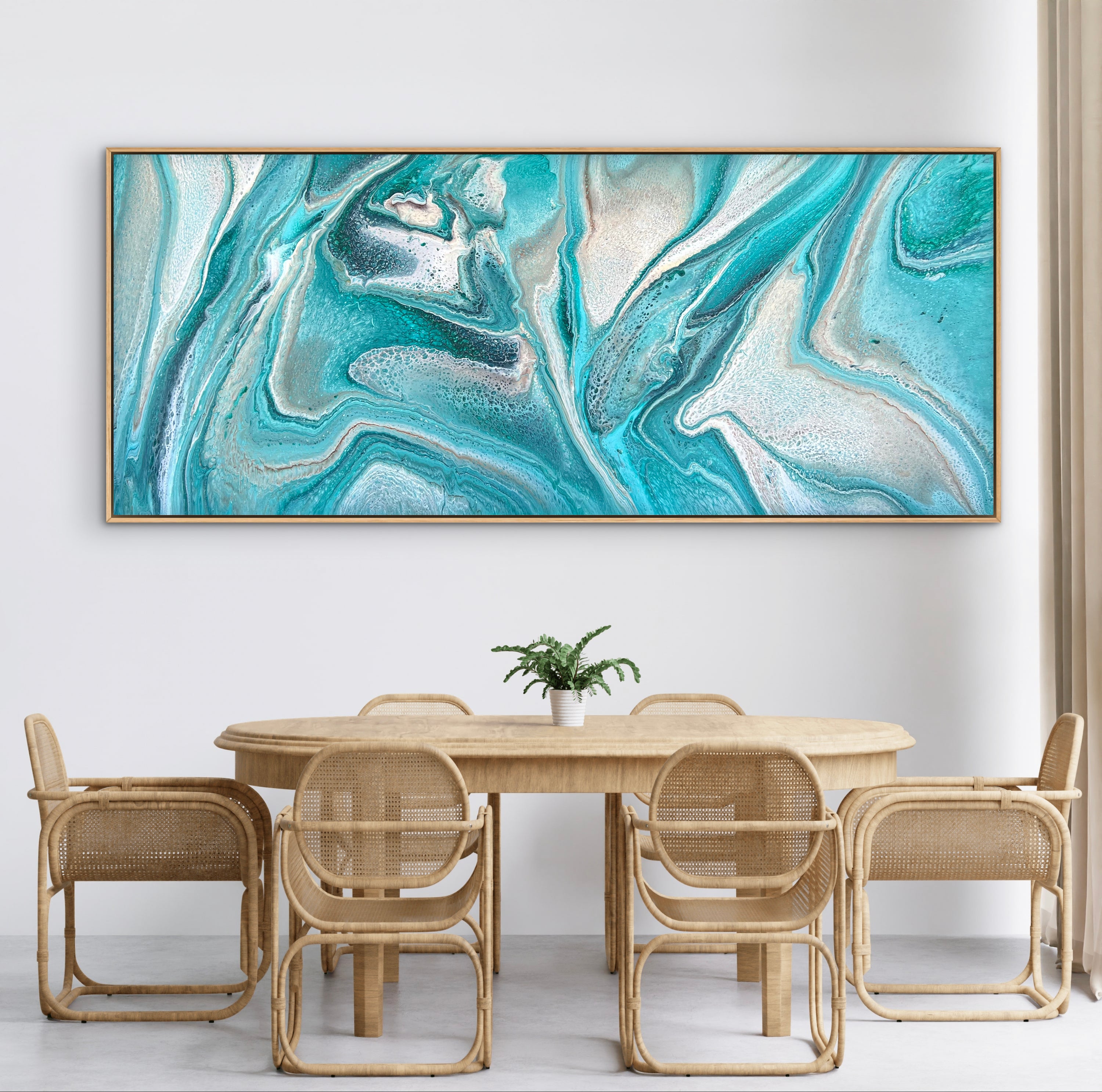 The Cove 240cm x 100cm Abstract Art Painting