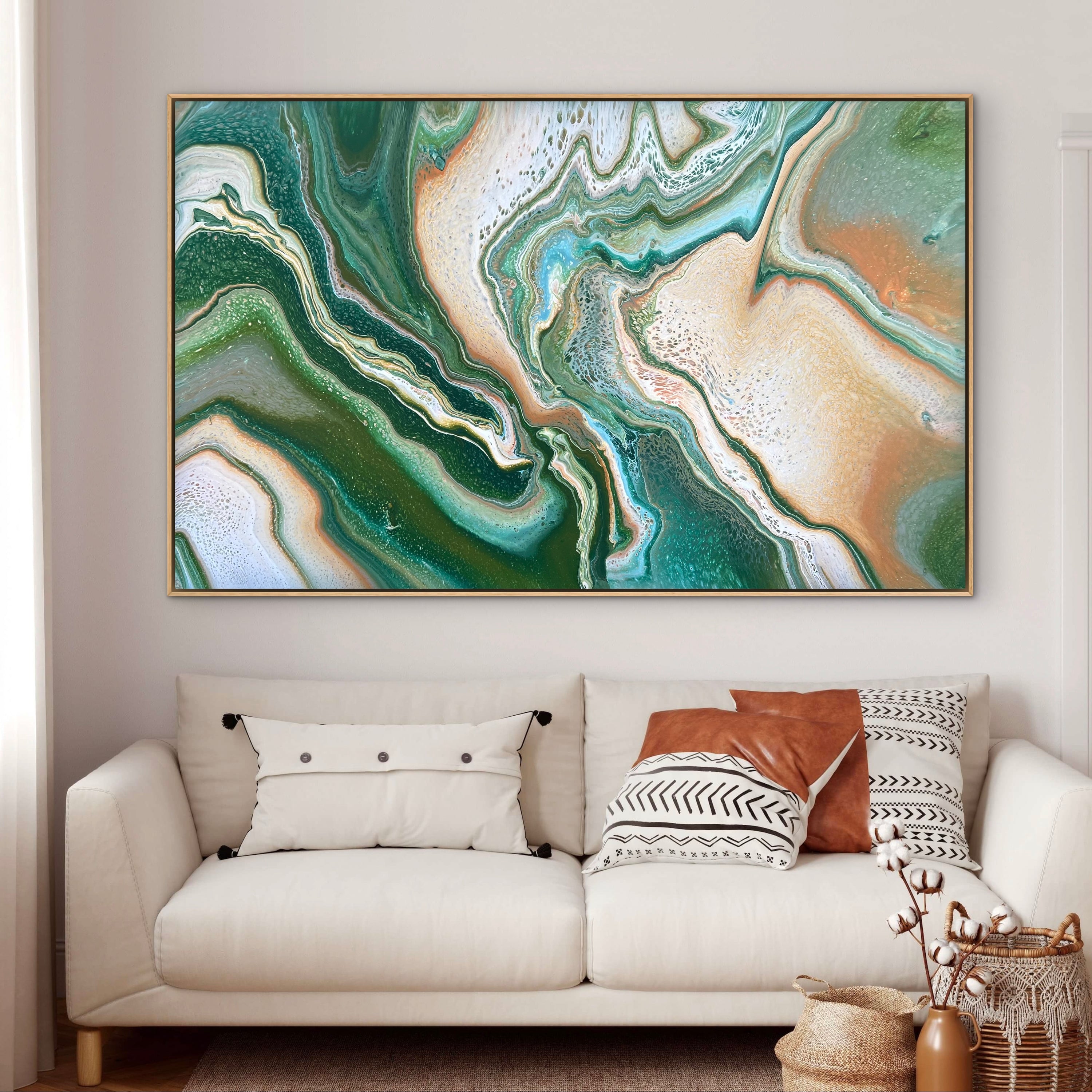 Flourishing Terracotta 160cm x 100cm Abstract Art Painting (SOLD)