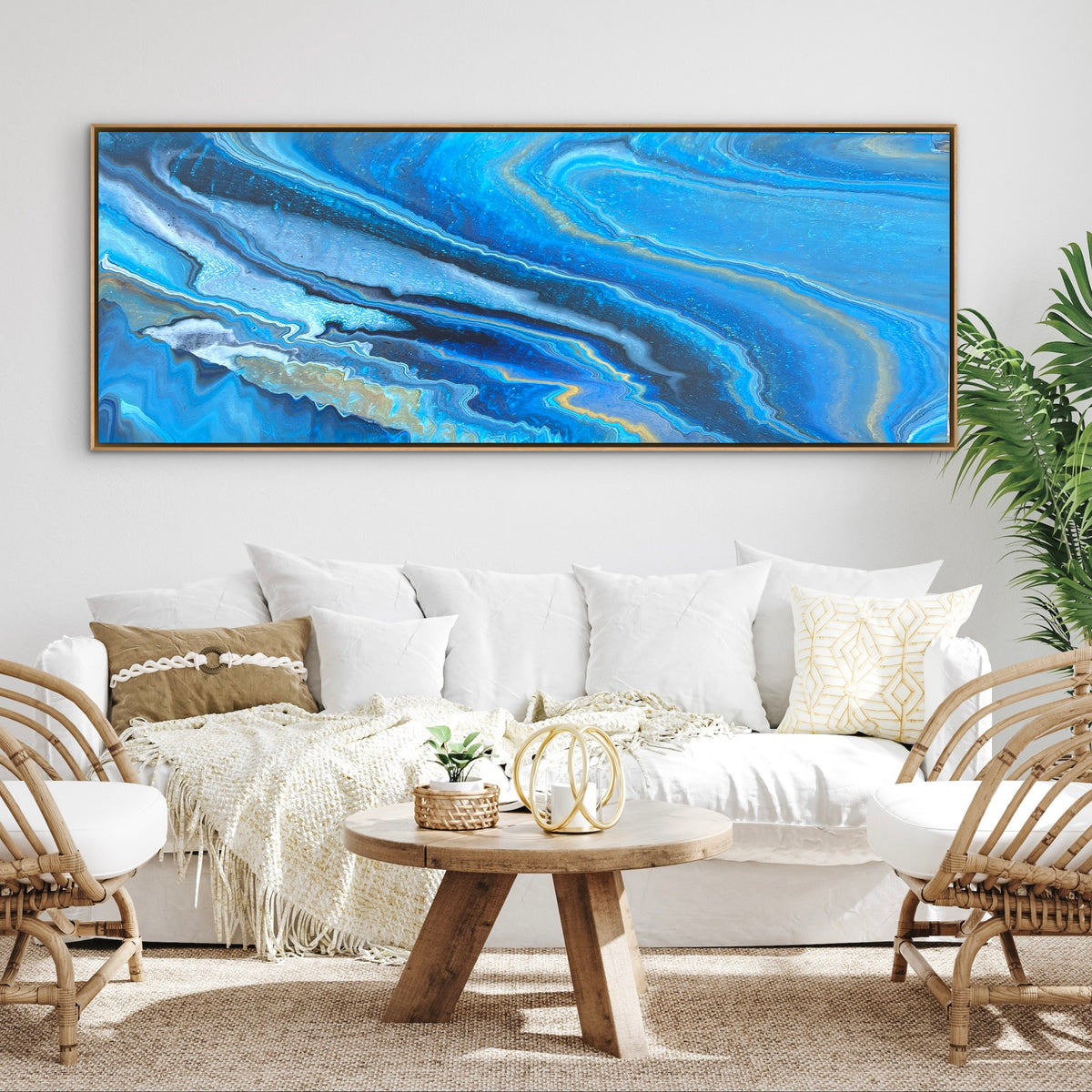 Ripple 160cm x 60cm Abstract Art Painting
