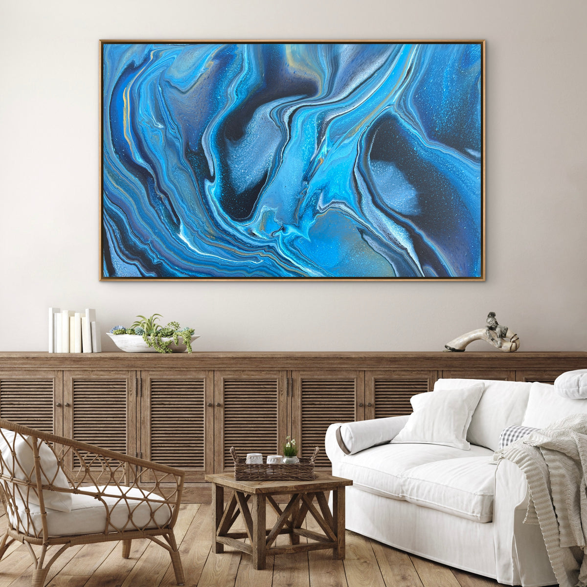 Marine Movement 160cm x 100cm Abstract Art Painting