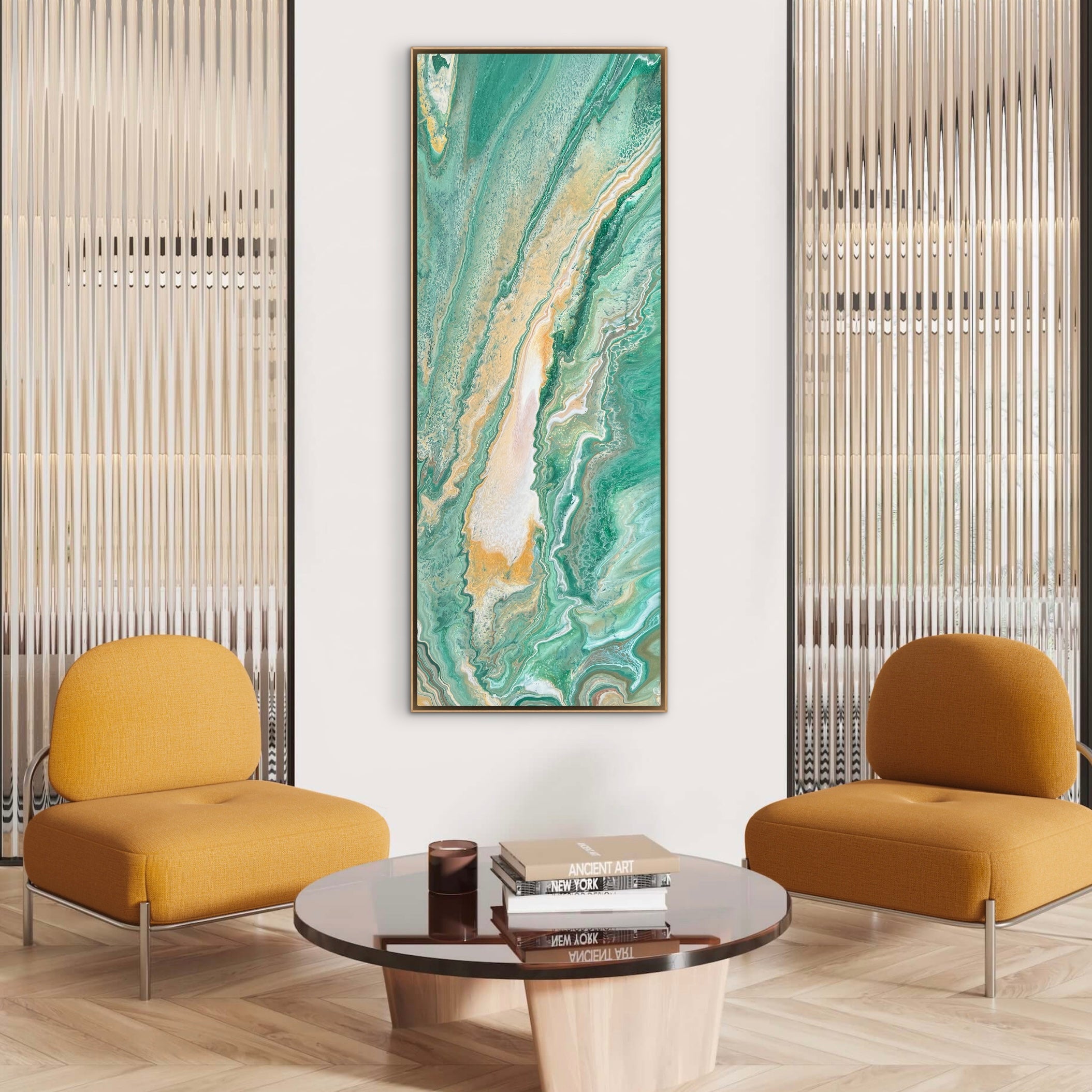 Organic Glow 160cm x 60cm Abstract Art Painting (SOLD)