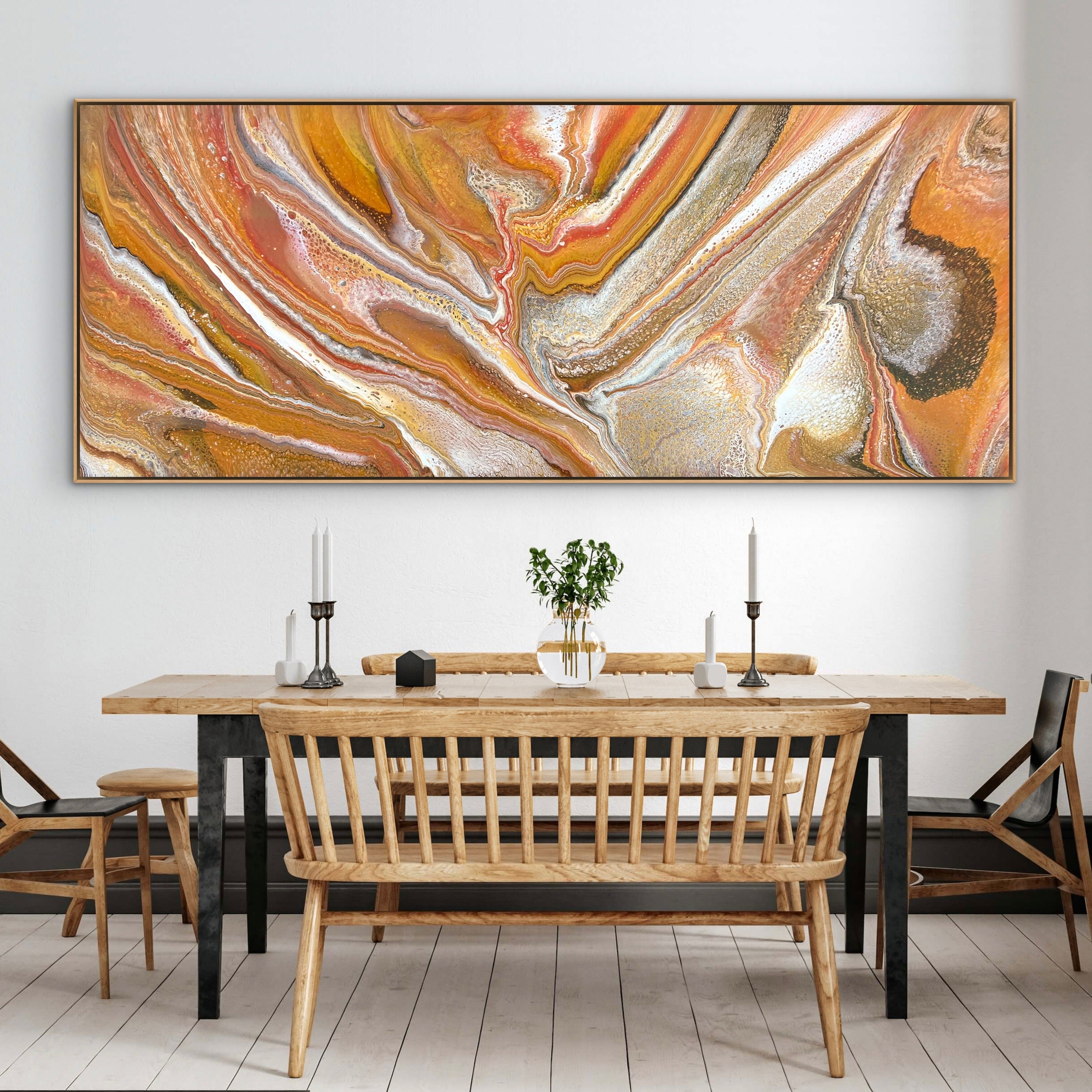 Sienna Essence 240cm x 100cm Abstract Art Painting (SOLD)