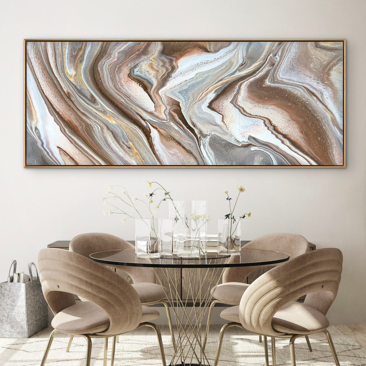 Slated Earth 200cm x 80cm Abstract Art Painting