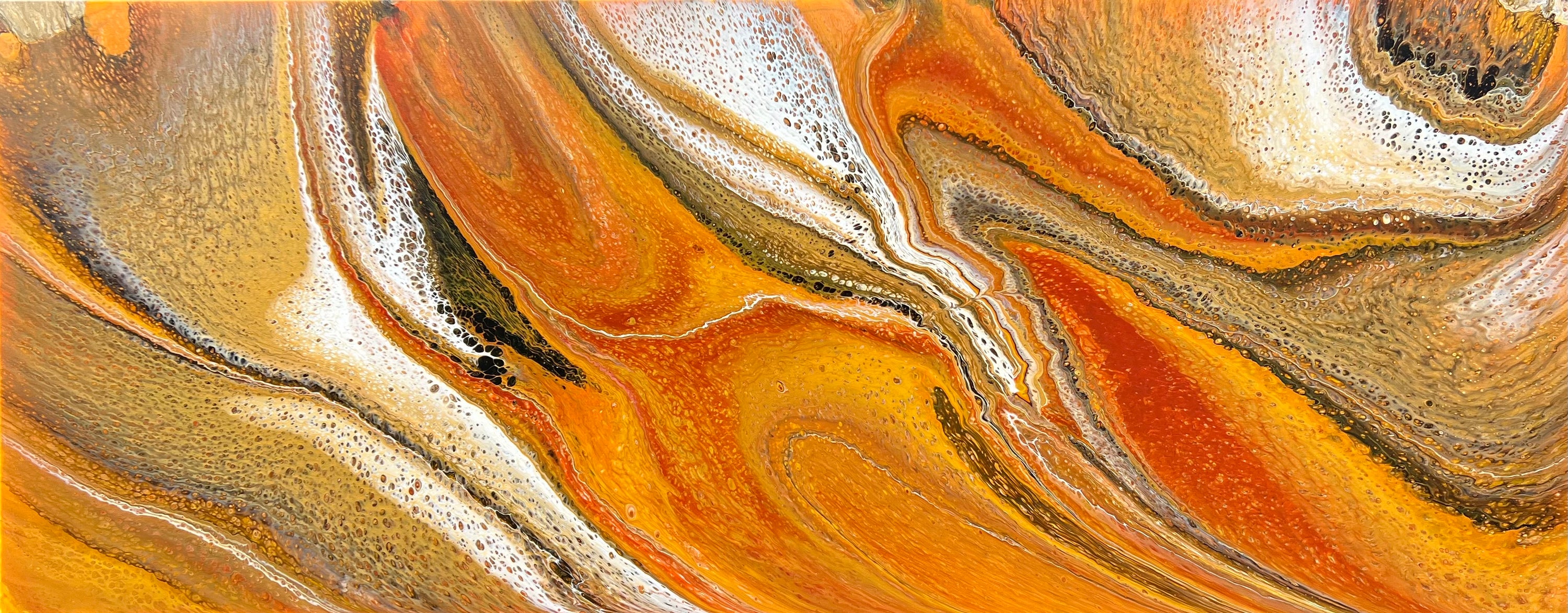 Sienna Spritz 200cm x 80cm Abstract Art Painting (SOLD)