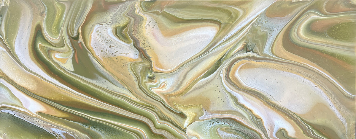 The Olive Glades 200cm x 80cm Abstract Art Painting