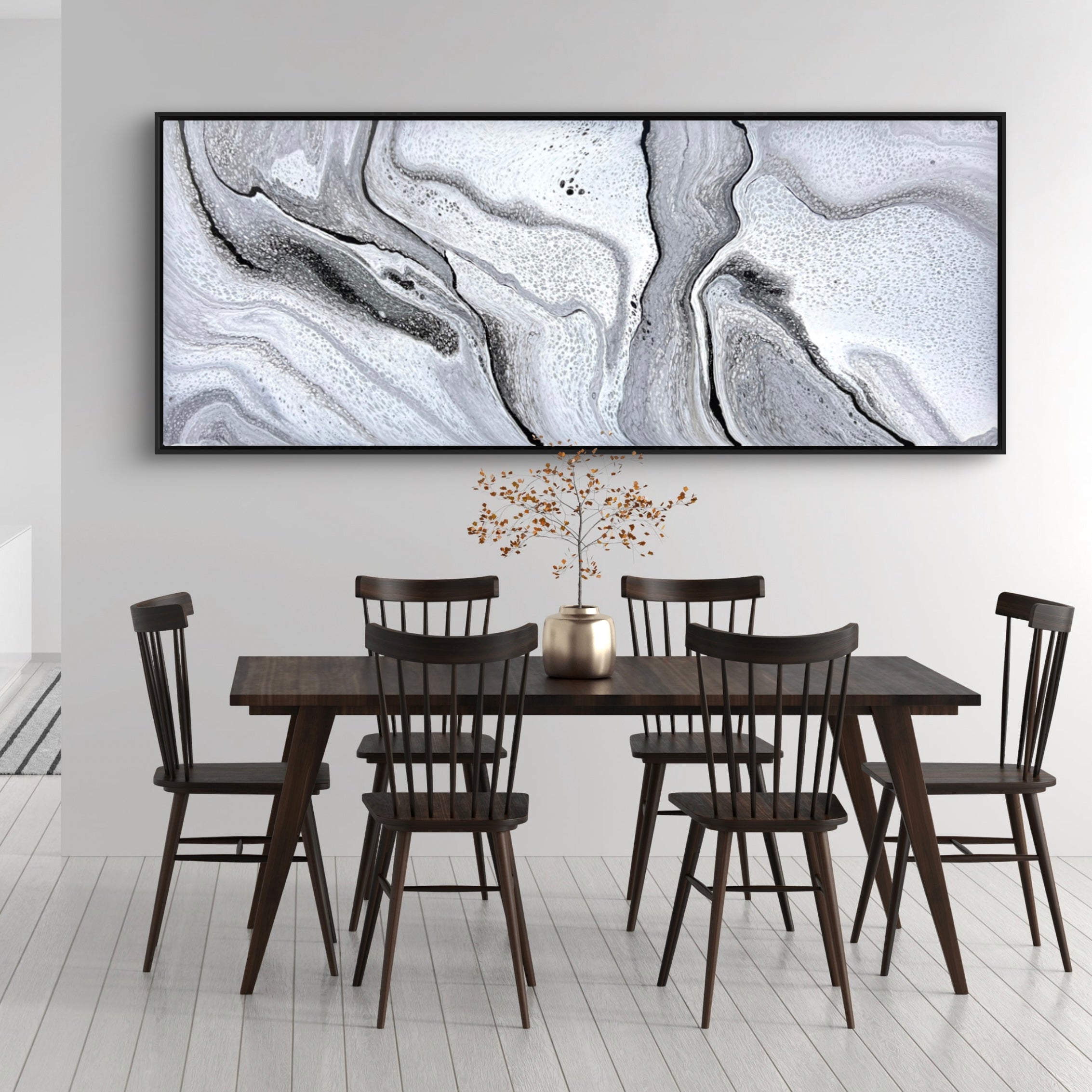 Marbled 200cm x 80cm Abstract Art Painting