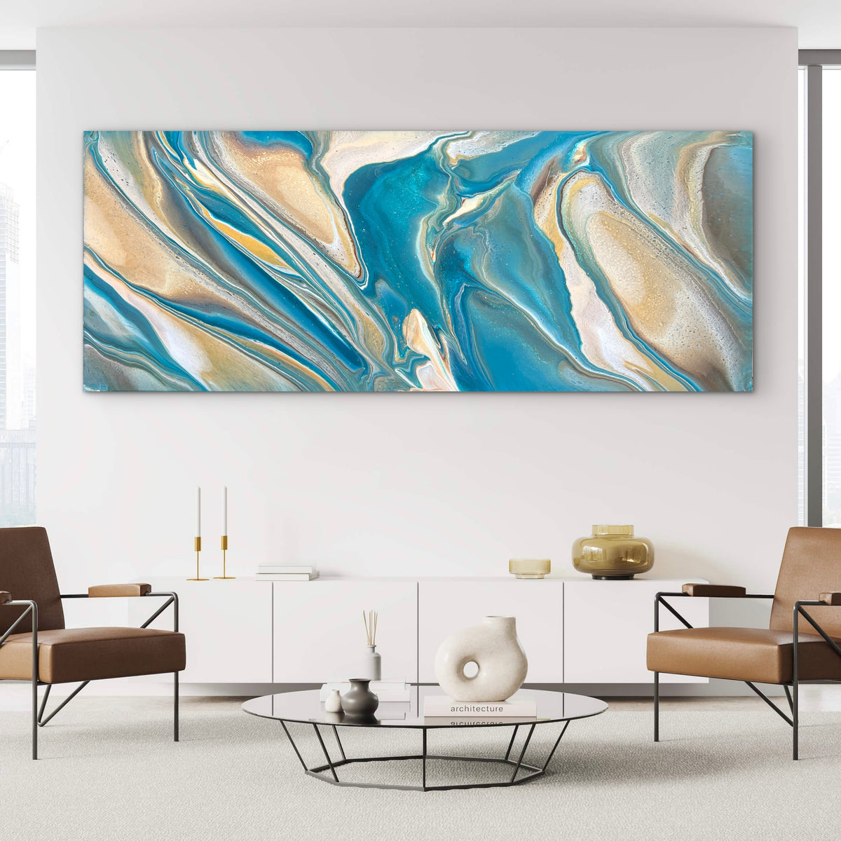 Southern Coast 200cm x 80cm Abstract Art Painting