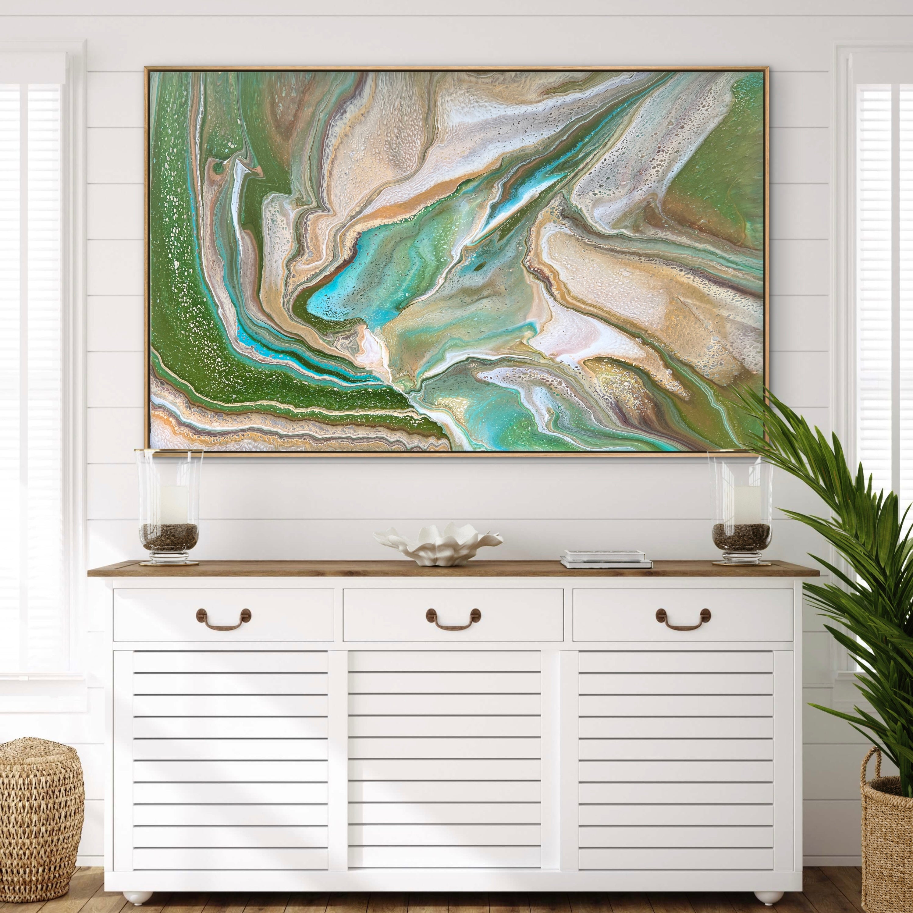 Natures Serenity 160cm x 100cm Abstract Art Painting