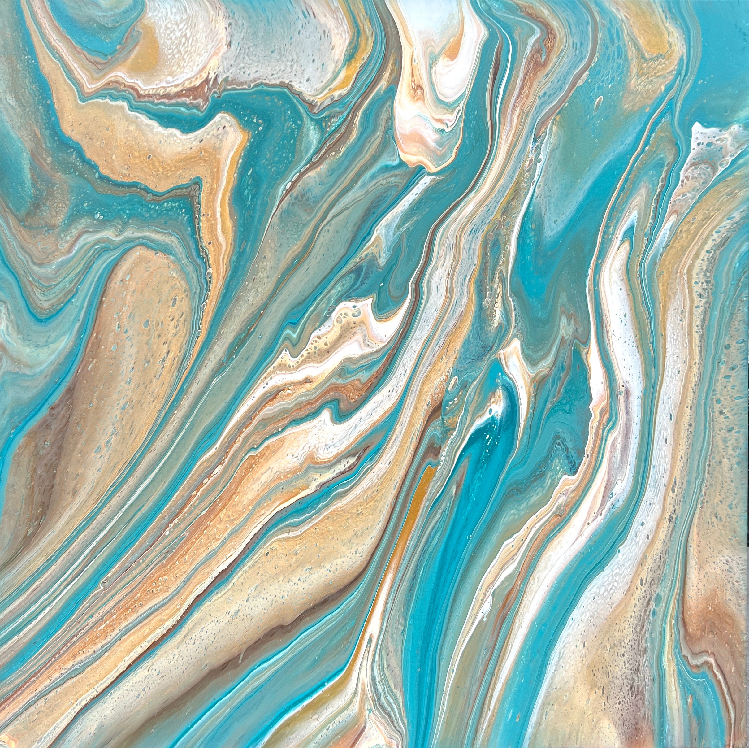 Coastal Calm 120cm x 120cm Abstract Art Painting