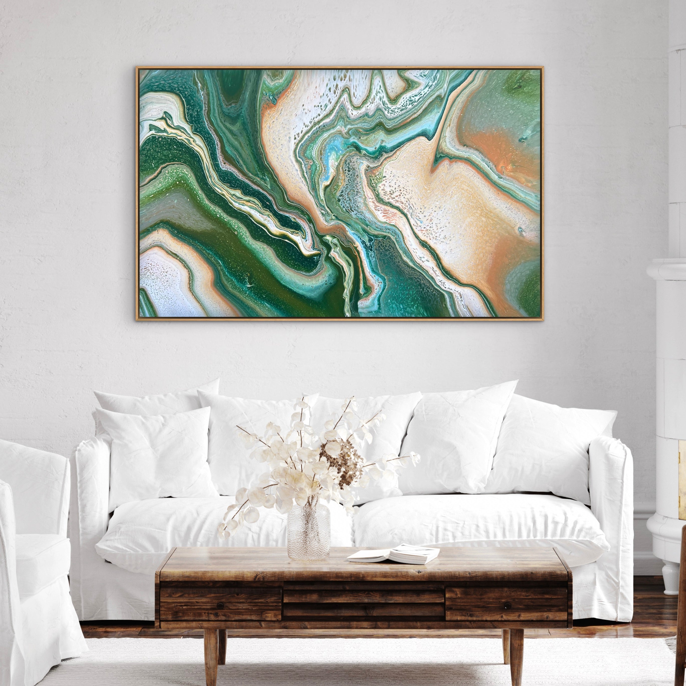 Flourishing Terracotta 160cm x 100cm Abstract Art Painting (SOLD)