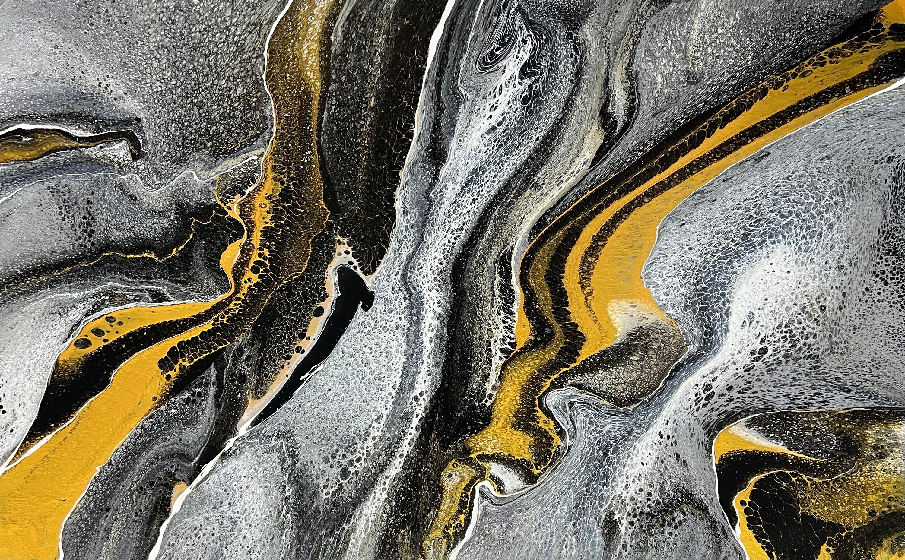 Gold Rush 160cm x 100cm Abstract Art Painting