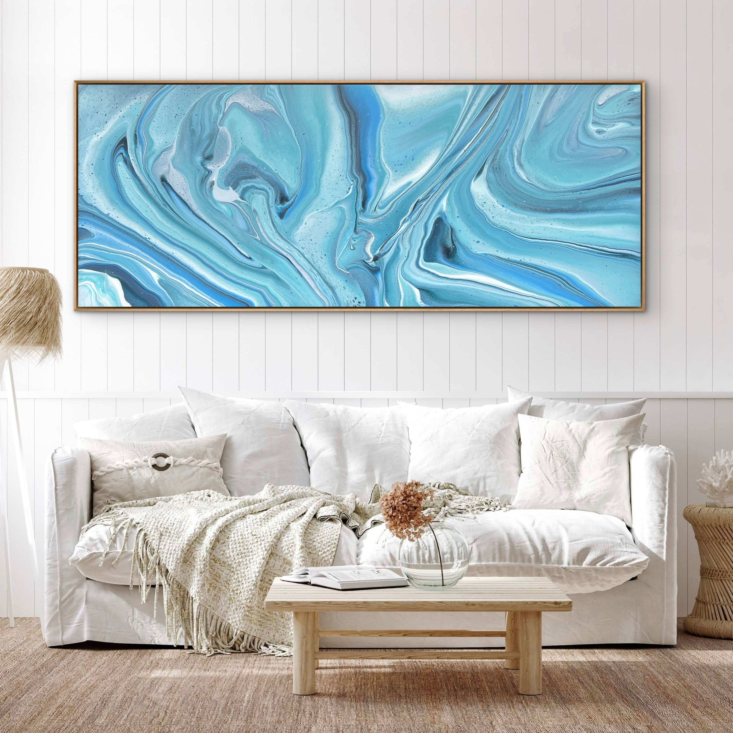 Calming Drift 200cm x 80cm Abstract Art Painting