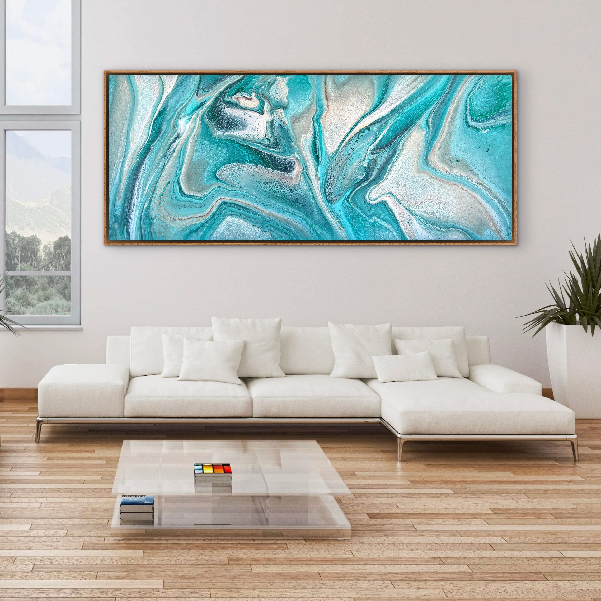The Cove 240cm x 100cm Abstract Art Painting