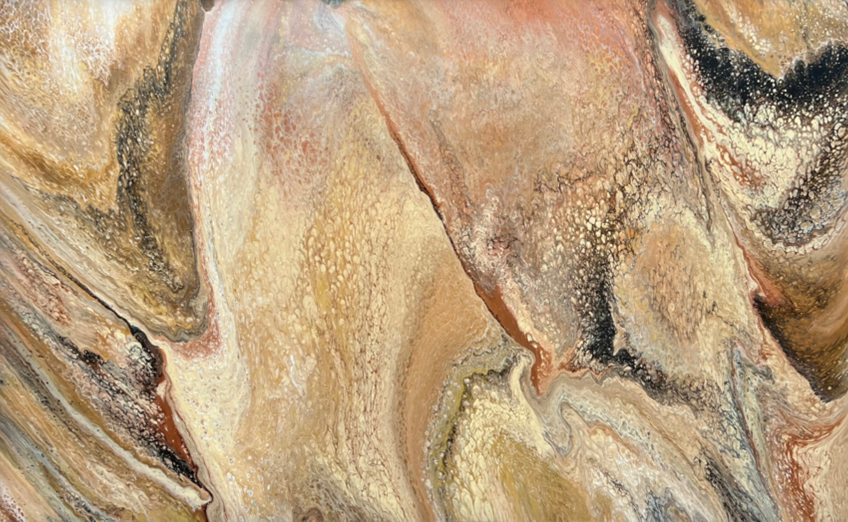 Golden Nevada 160cm x 100cm Abstract Art Painting