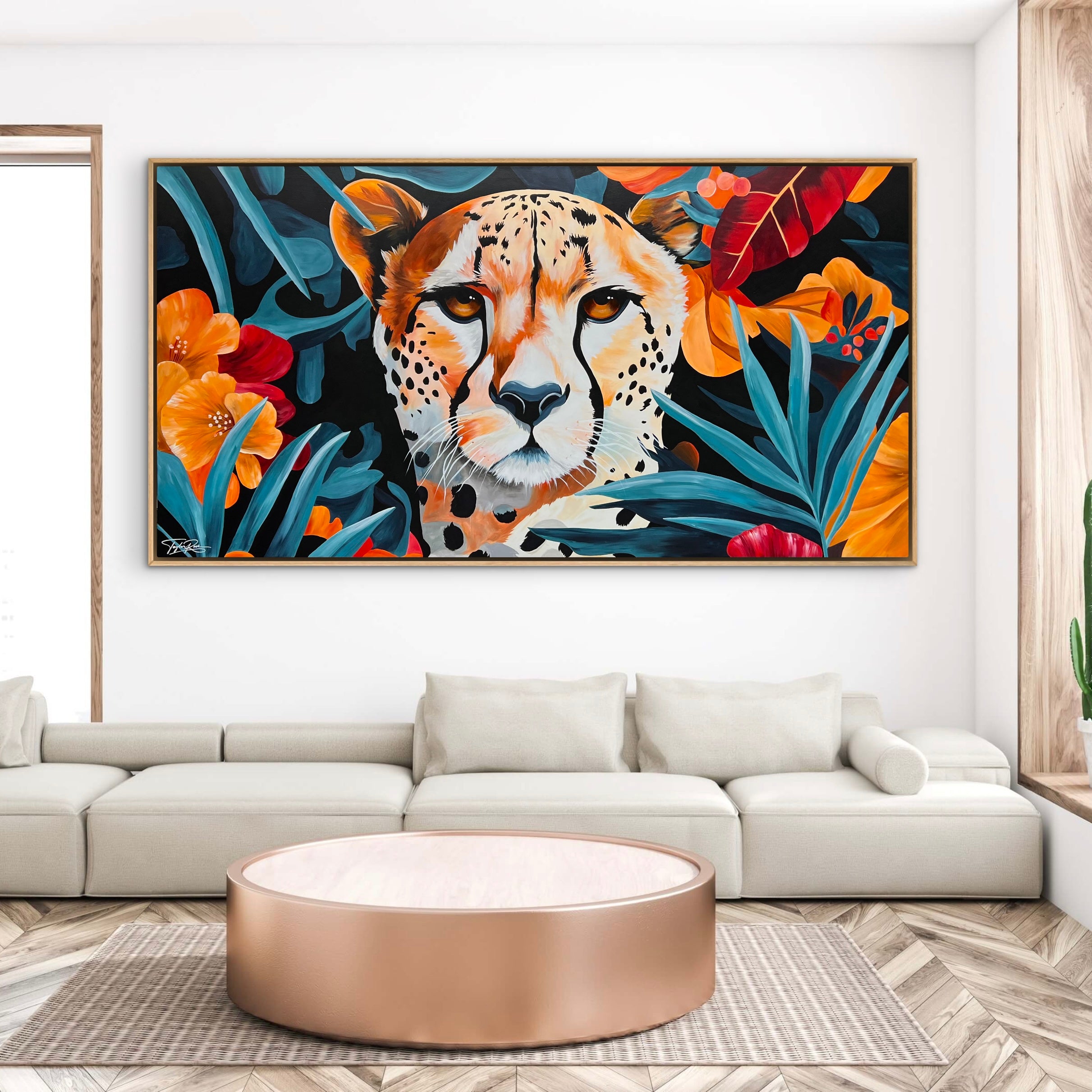 Tropical Spots 190cm x 100cm Abstract Realism Pop Art Painting