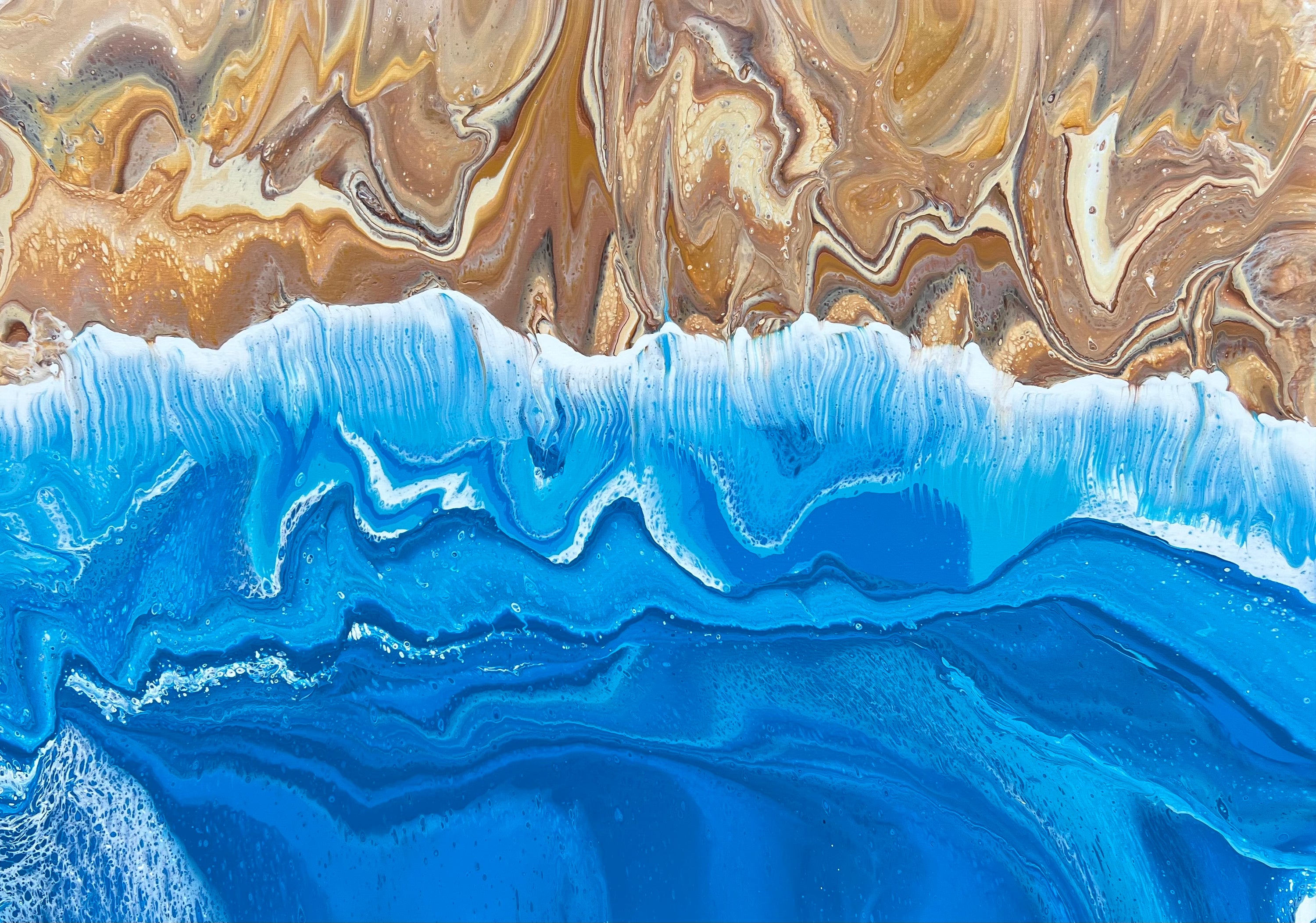 Rising Tide 140cm x 100cm Beach Abstract Art Painting