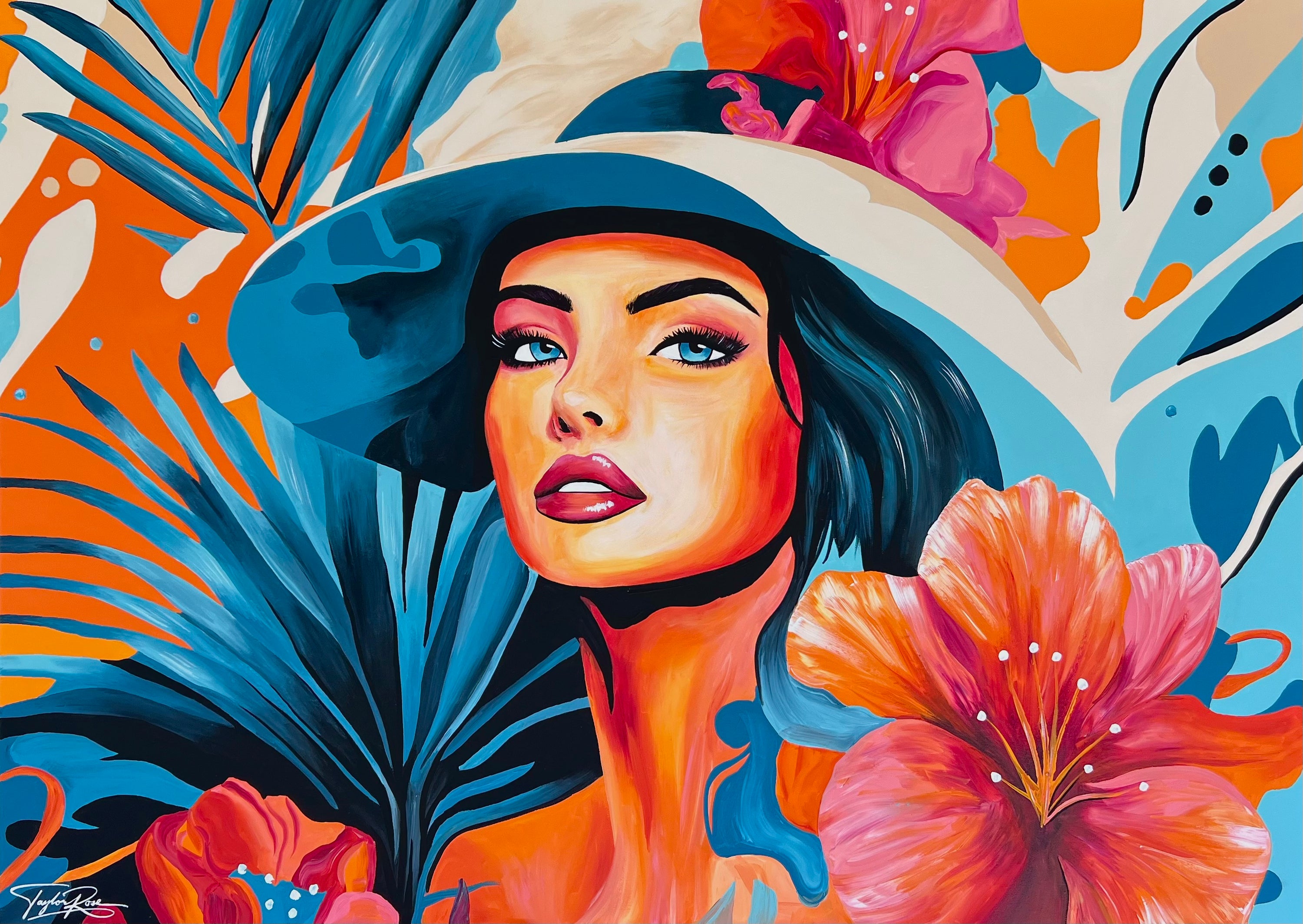 Tropical Summer 140cm x 100cm Abstract Realism Pop Art Painting