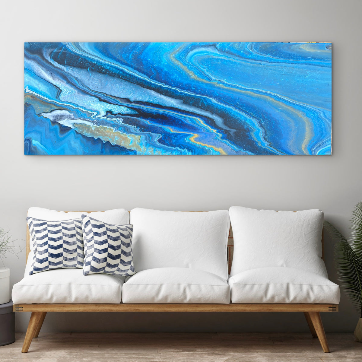 Ripple 160cm x 60cm Abstract Art Painting