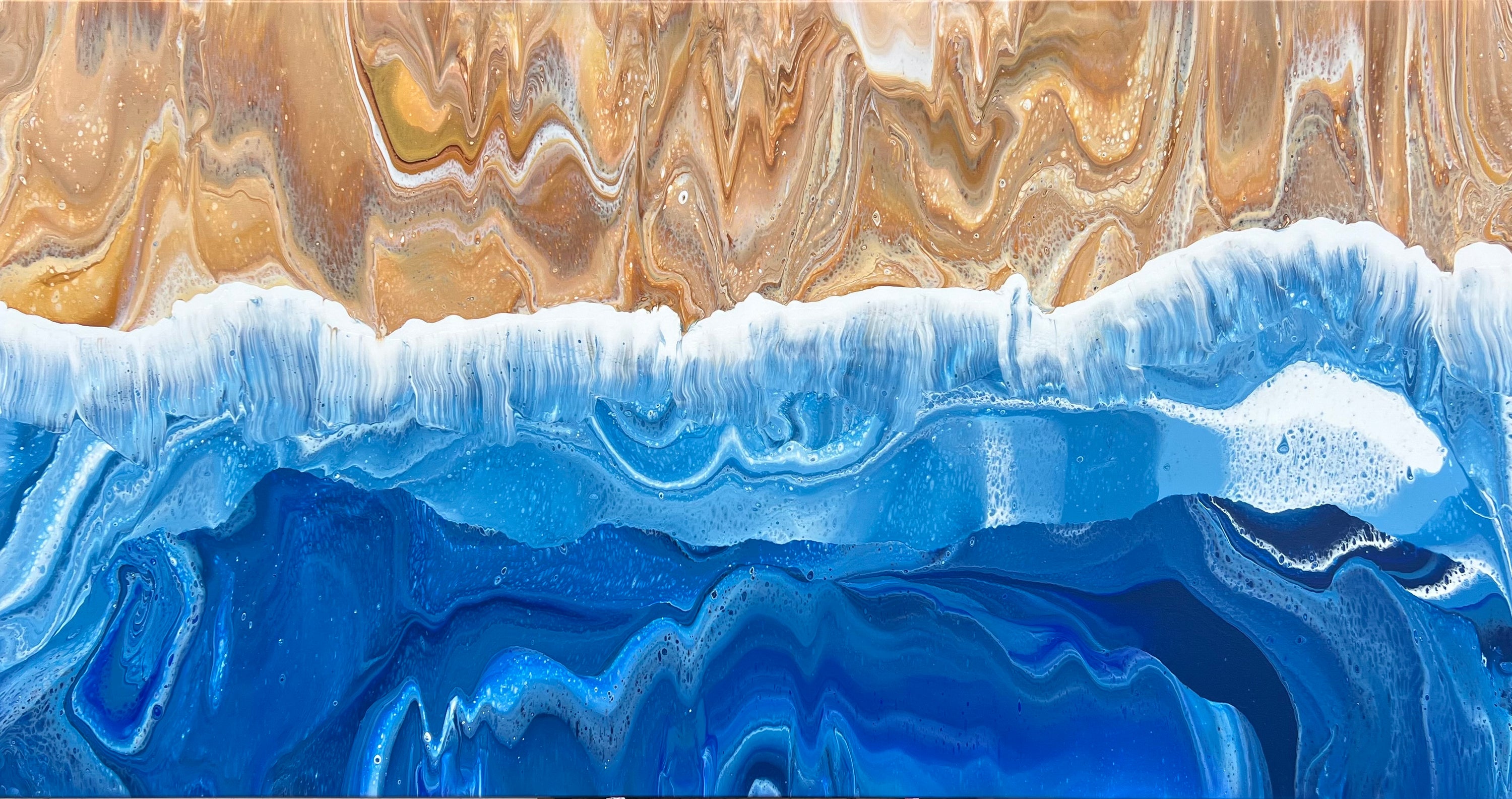 Coastal Drift 190cm x 100cm Beach Abstract Art Painting (SOLD)