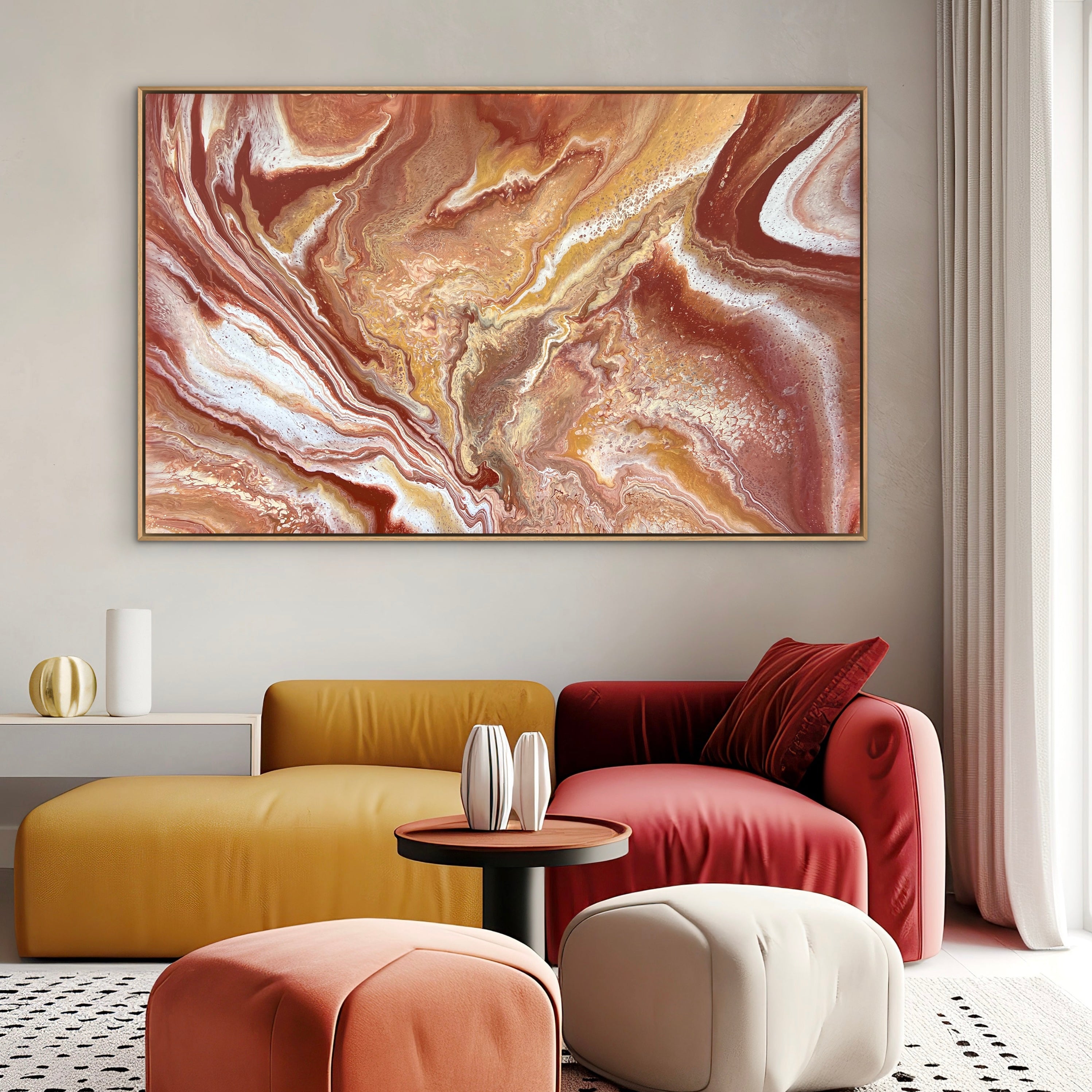 Red Rock 160cm x 100cm Abstract Art Painting
