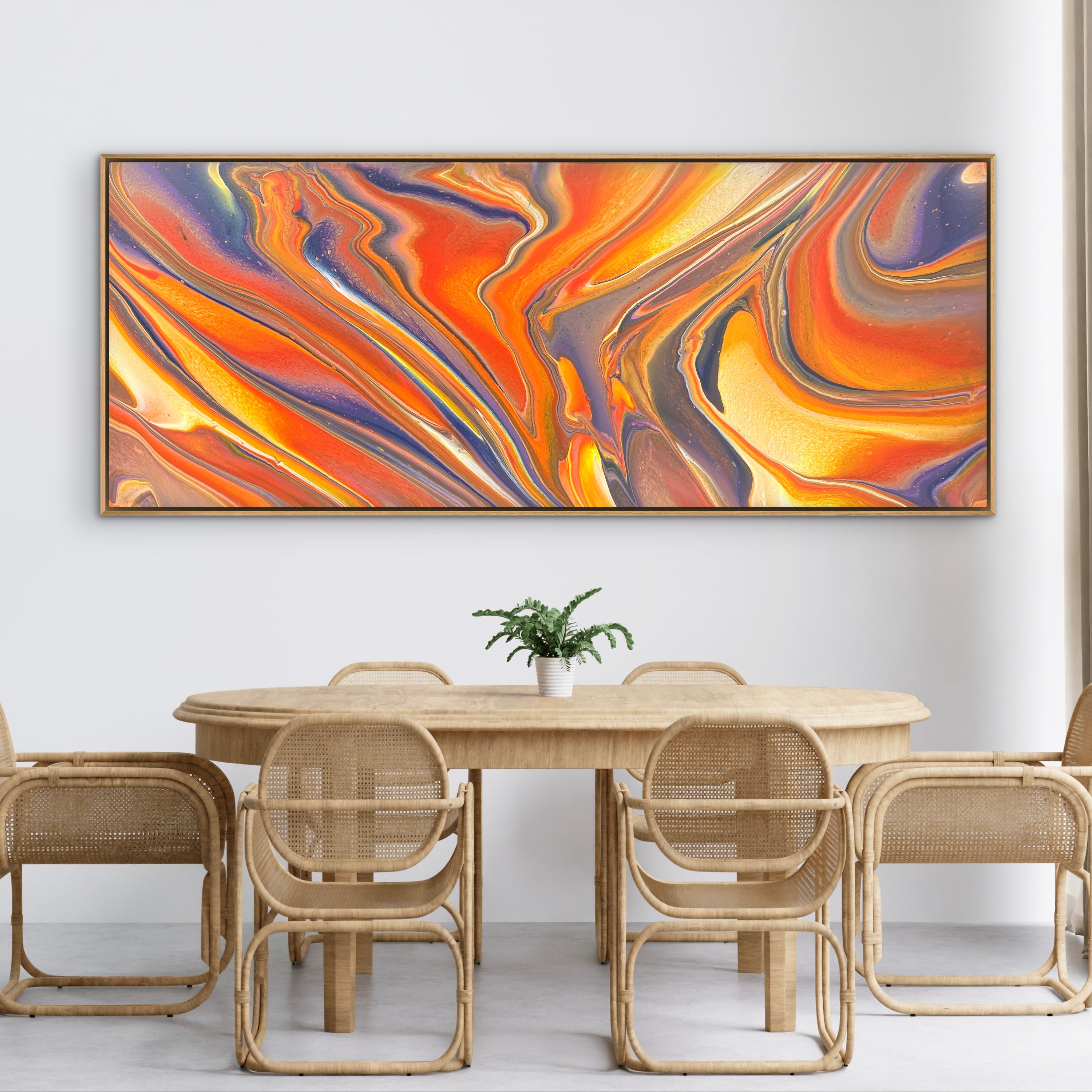 At Sunset... 200cm x 80cm Abstract Art Painting