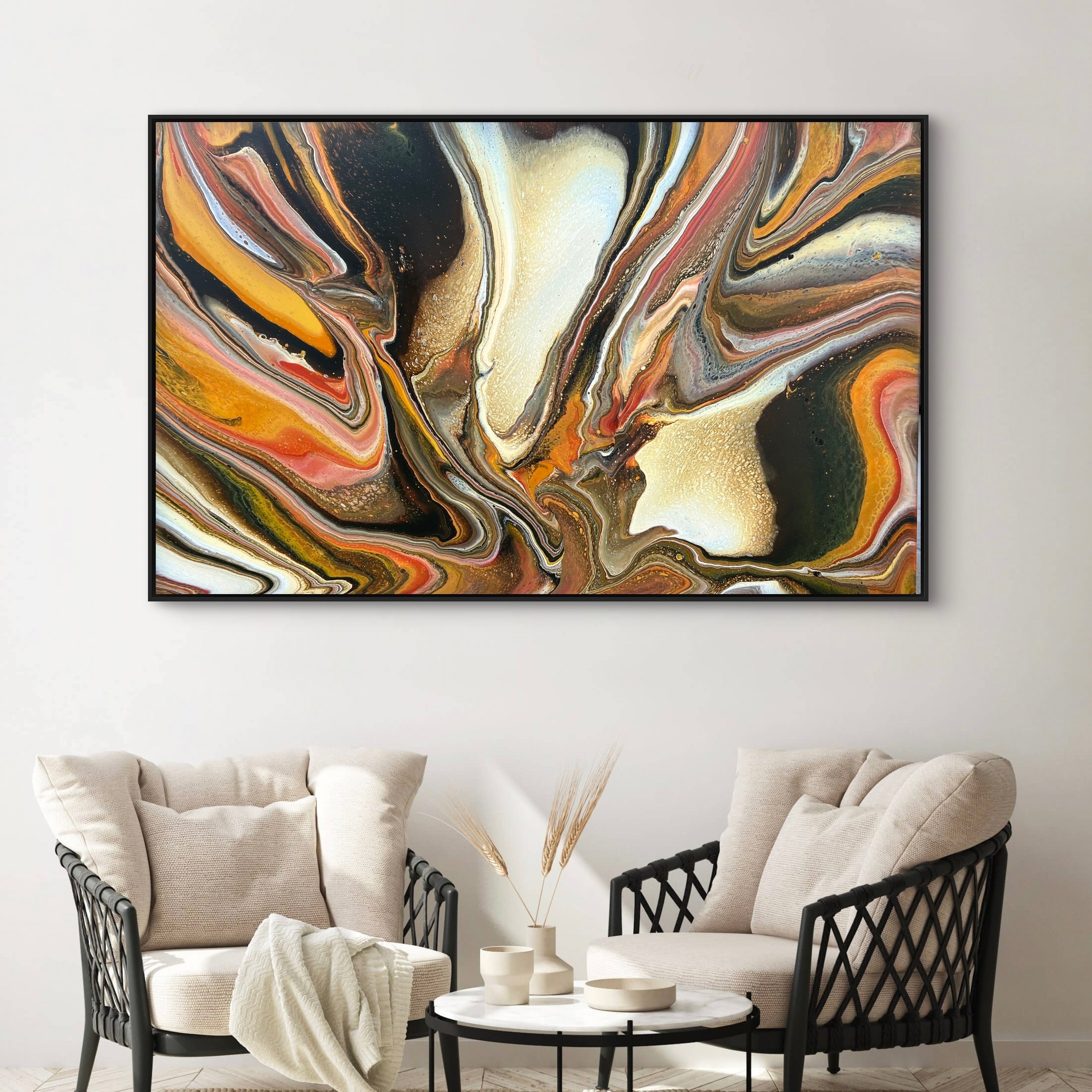 Outback Rune 160cm x 100cm Abstract Art Painting