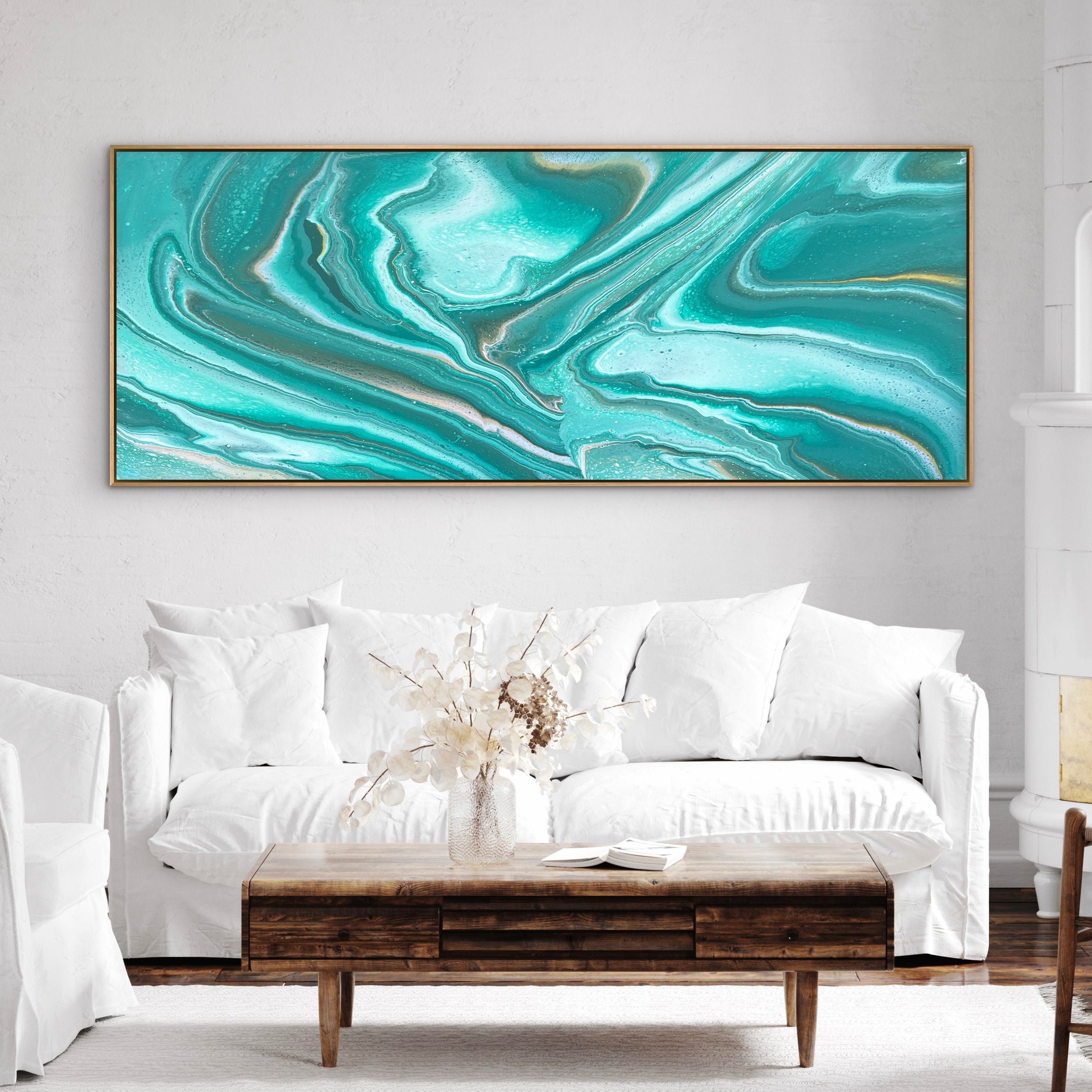 Jaded Blossom 200cm x 80cm Abstract Art Painting