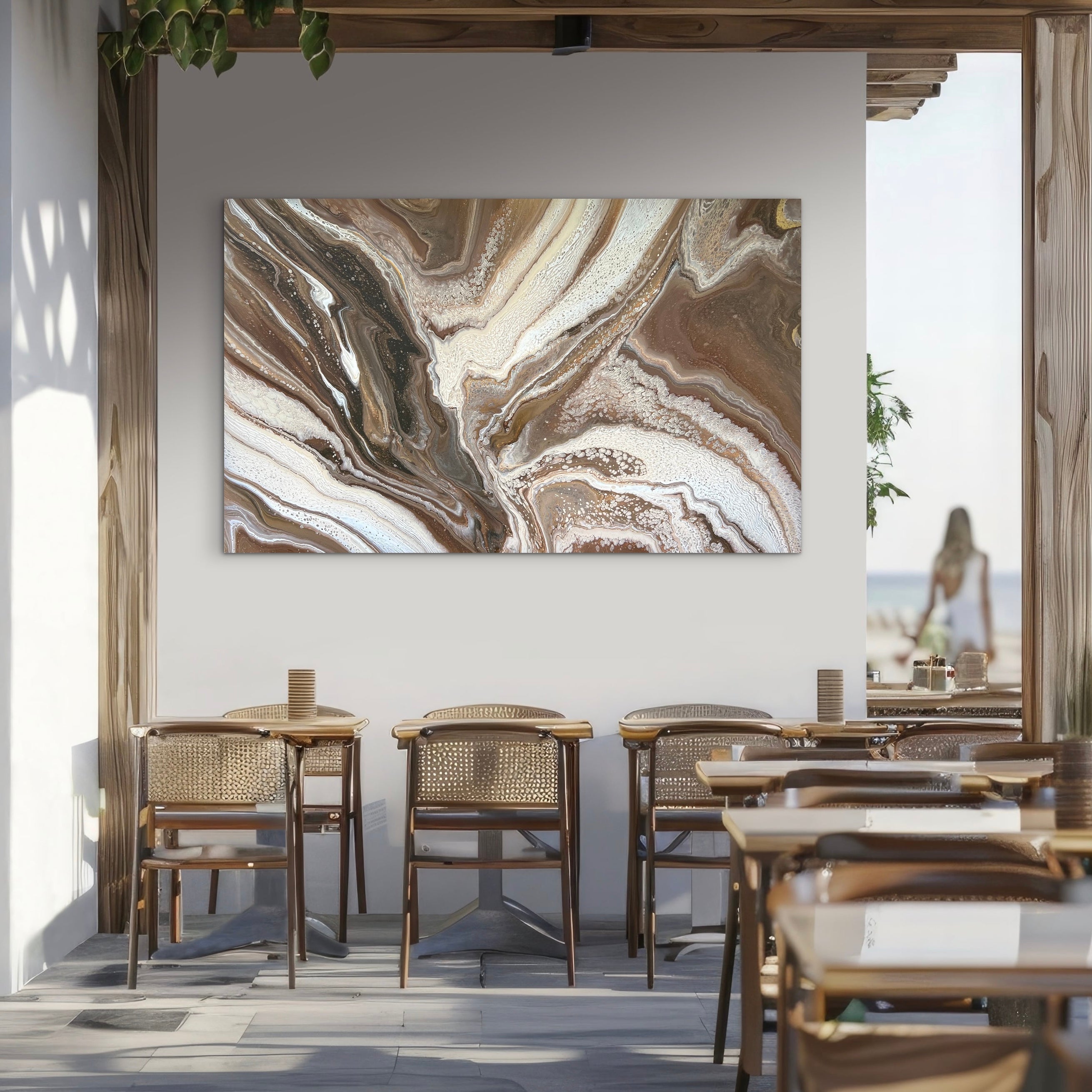 Mocha and Sugar 160cm x 100cm Abstract Art Painting