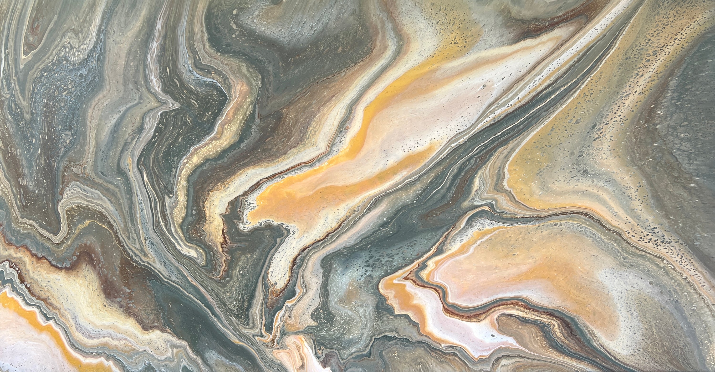 Composure 190cm x 100cm Khaki Abstract Art Painting