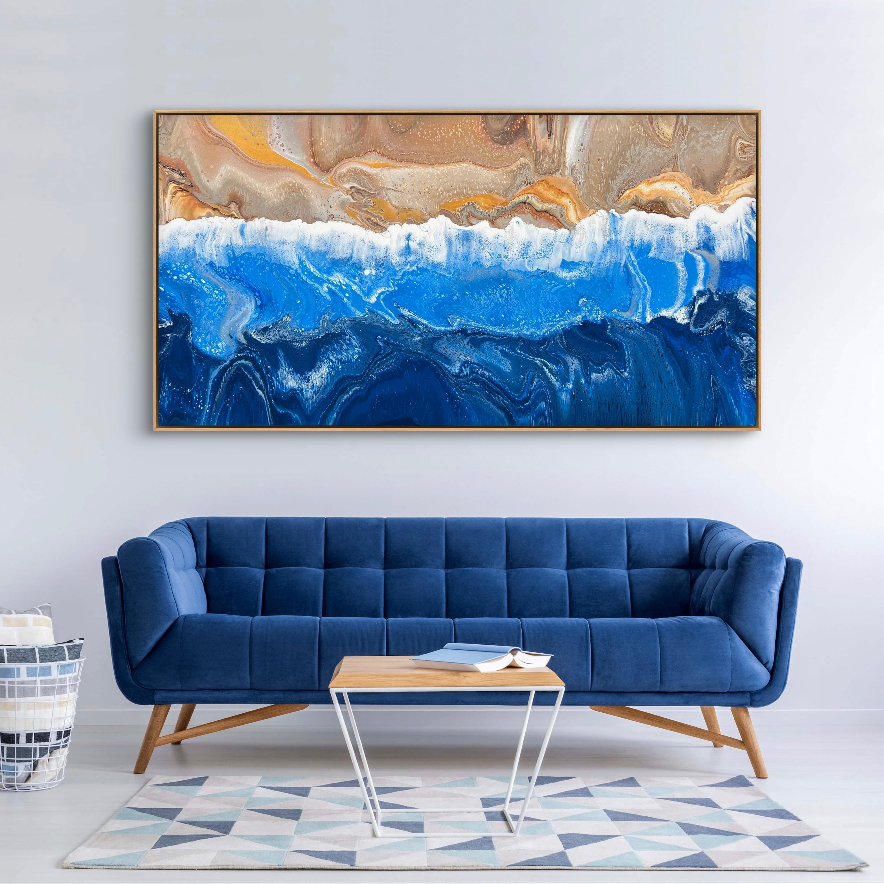 Coastal Breeze 190cm x 100cm Beach Abstract Art Painting (SOLD)