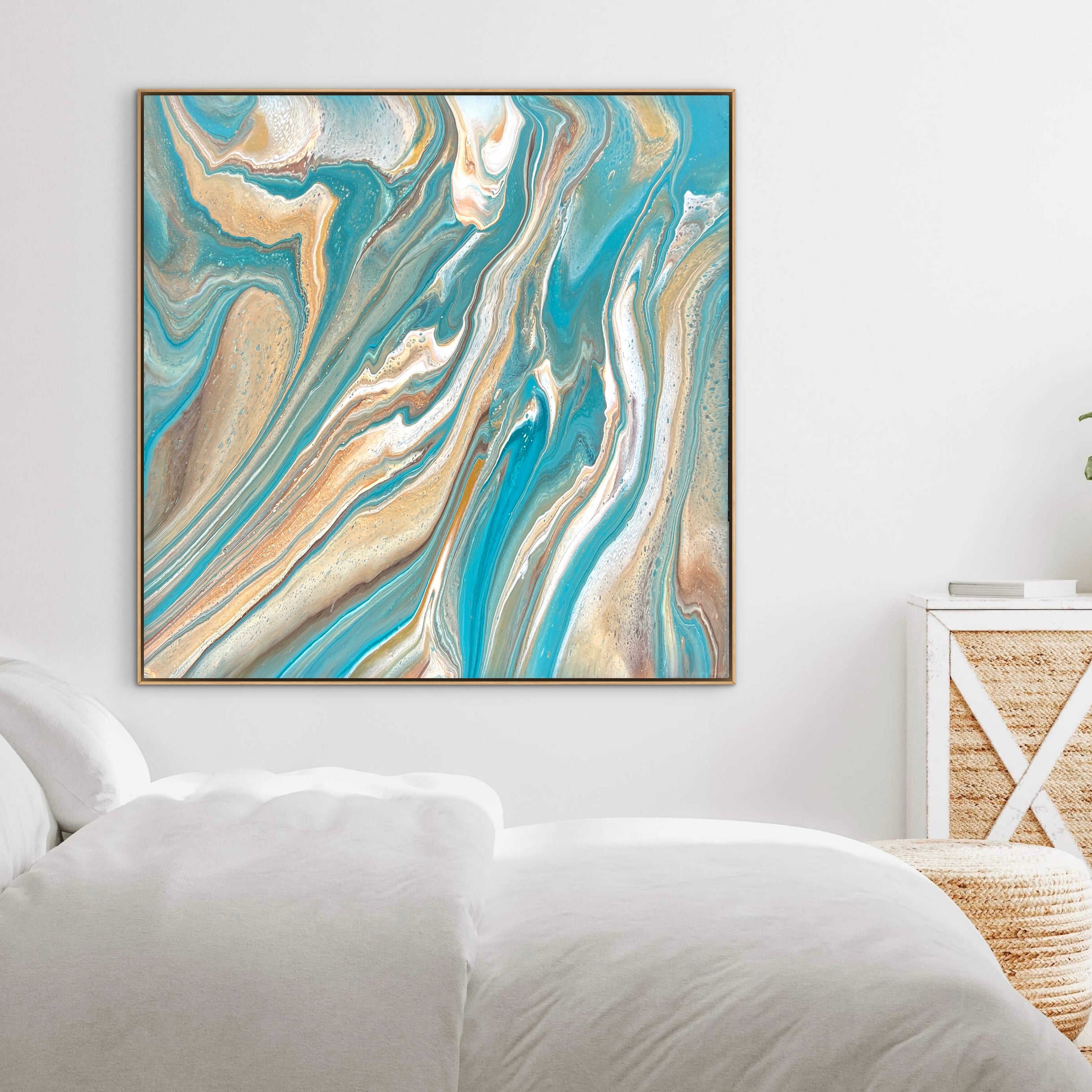 Coastal Calm 120cm x 120cm Abstract Art Painting