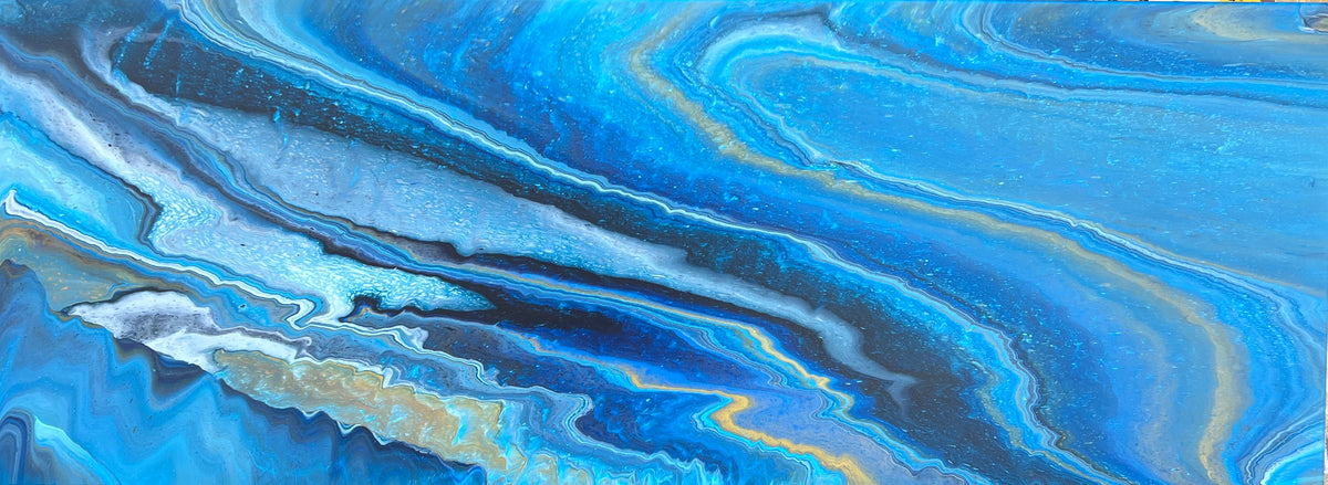 Ripple 160cm x 60cm Abstract Art Painting