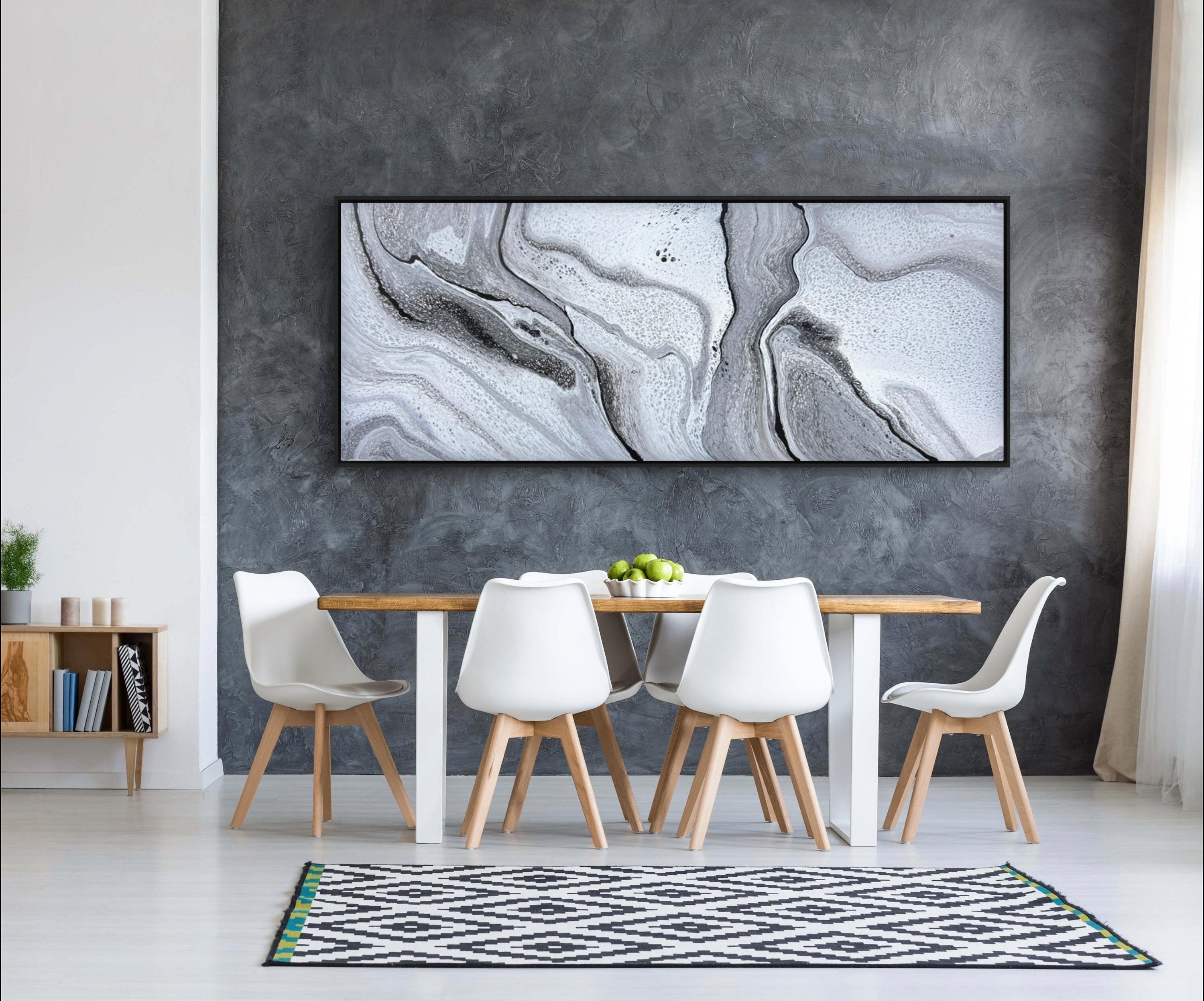Marbled 200cm x 80cm Abstract Art Painting