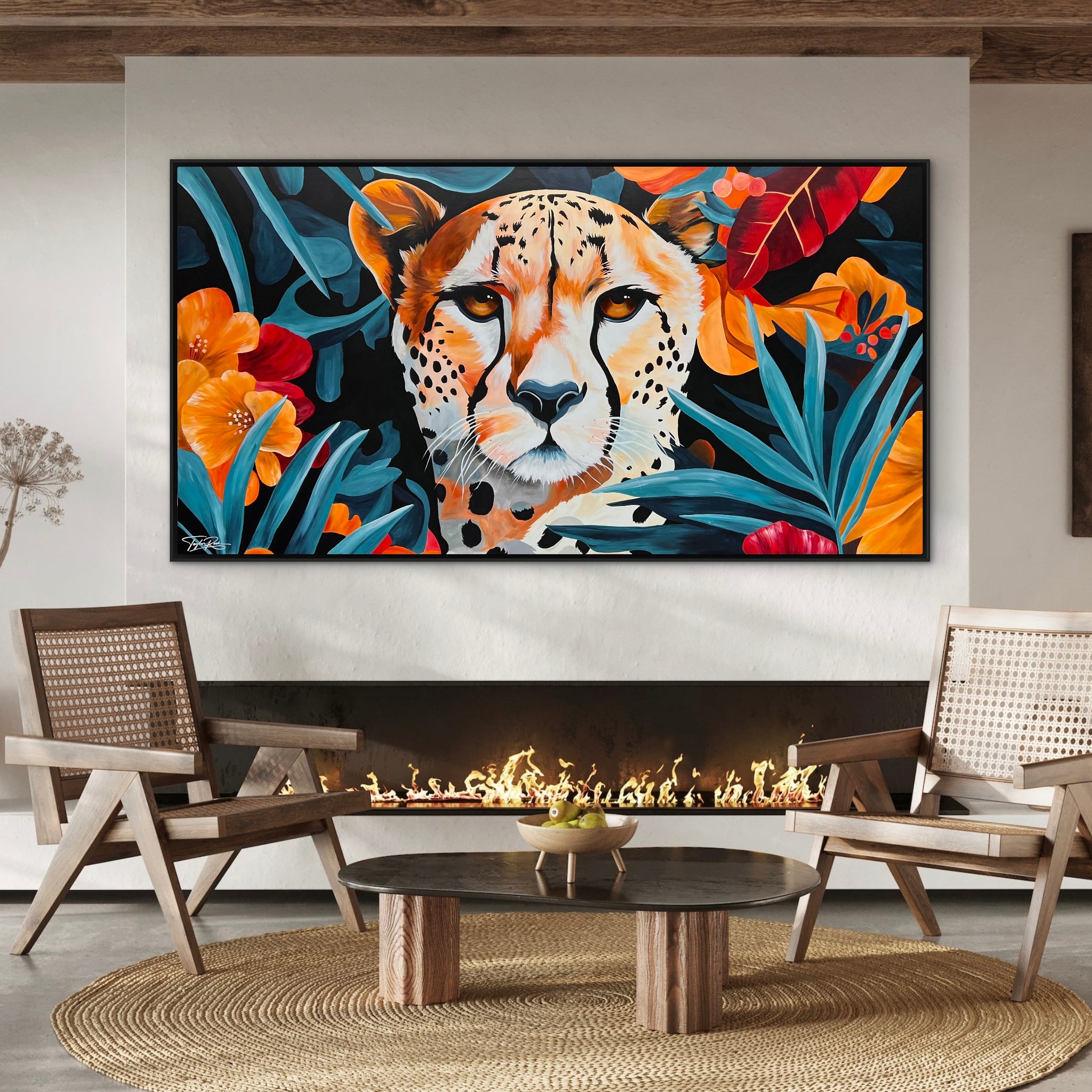 Tropical Spots 190cm x 100cm Abstract Realism Pop Art Painting