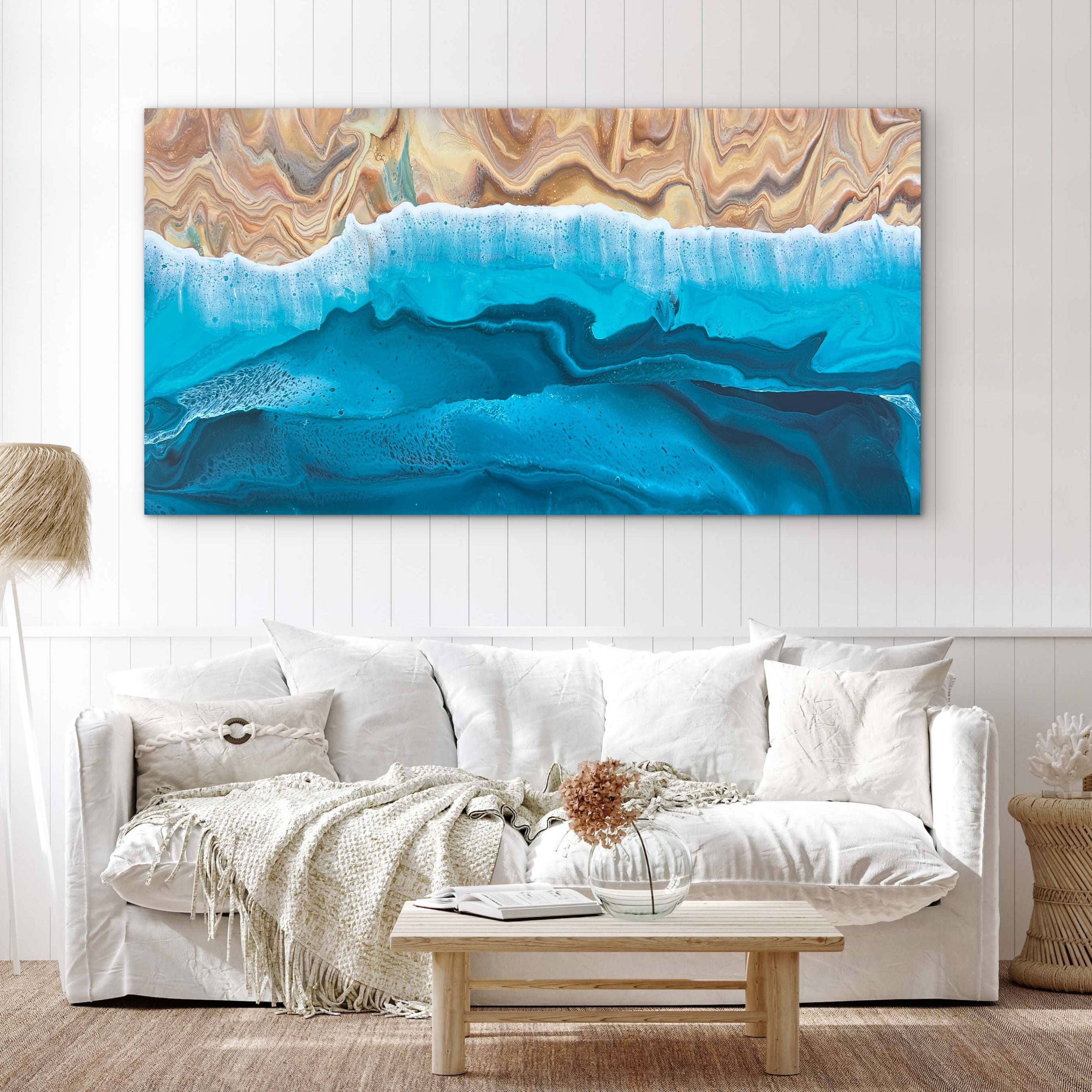 The Endless Coast 190cm x 100cm Beach Abstract Art Painting