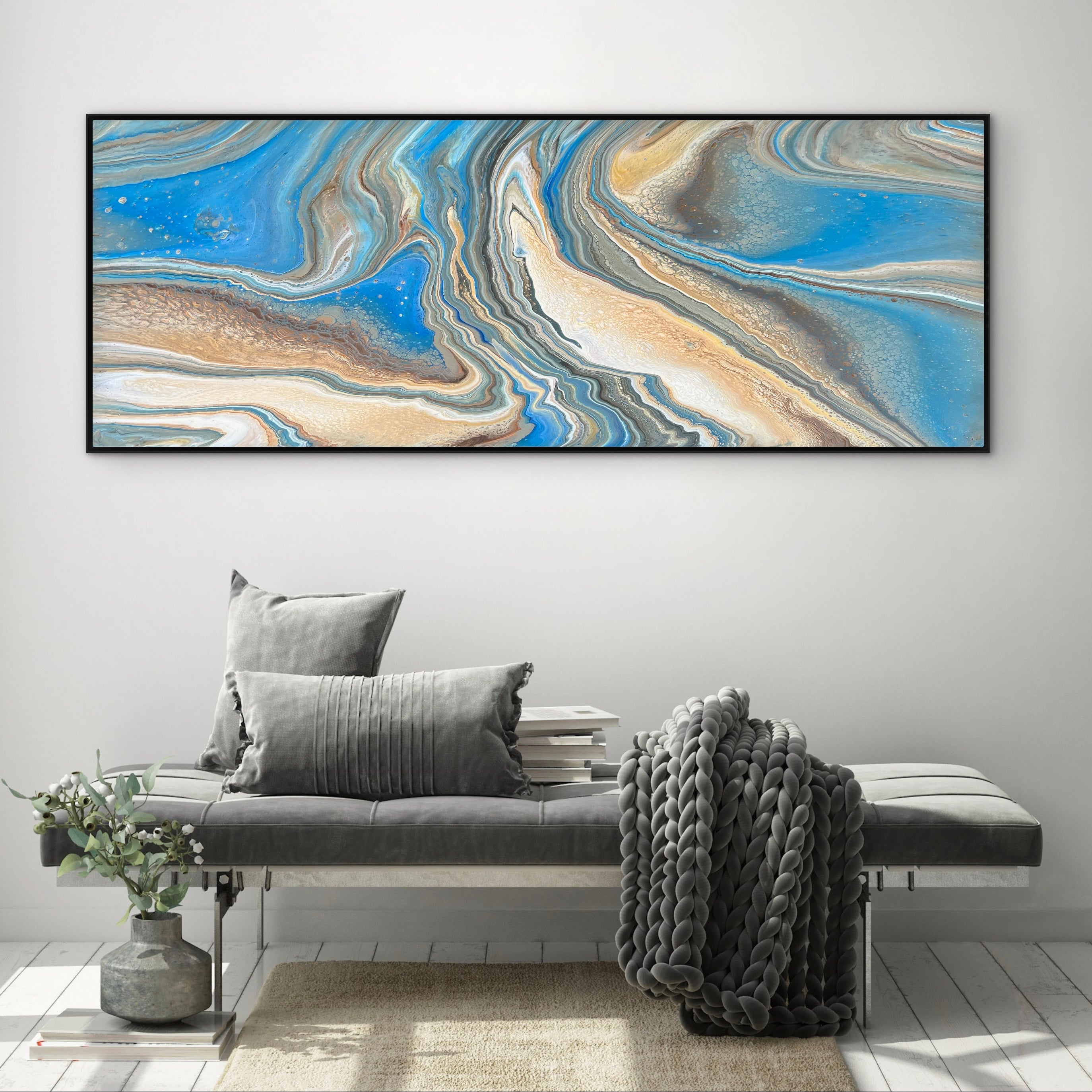 Tidal Trance 160cm x 60cm Abstract Art Painting