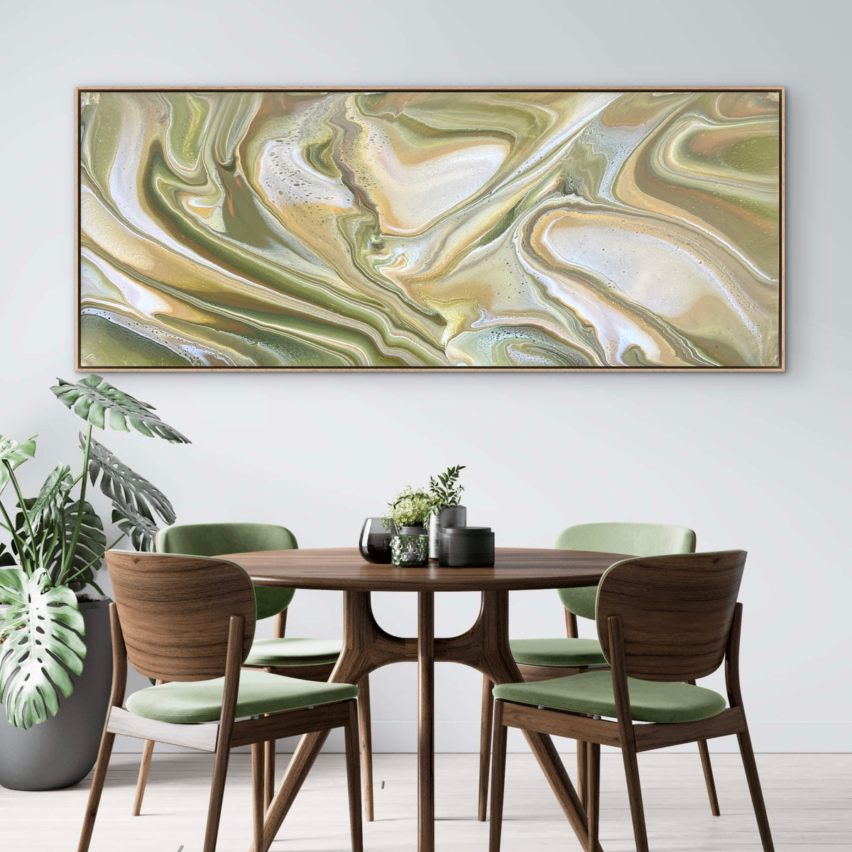 The Olive Glades 200cm x 80cm Abstract Art Painting