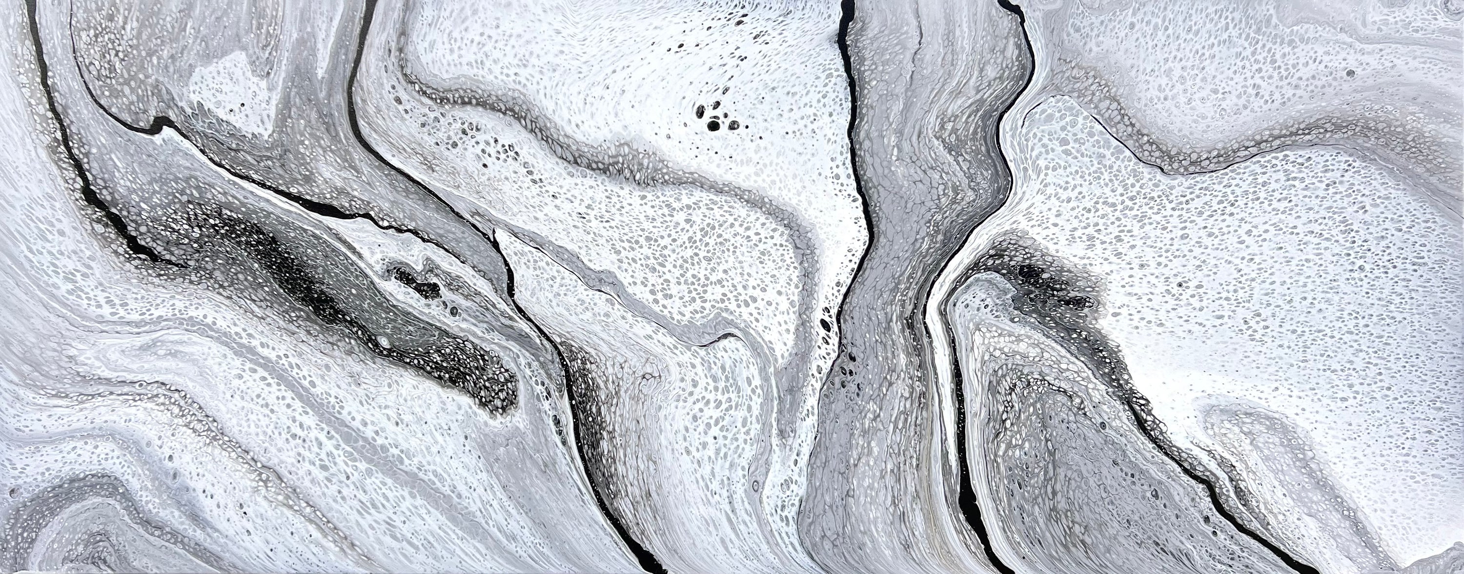 Marbled 200cm x 80cm Abstract Art Painting