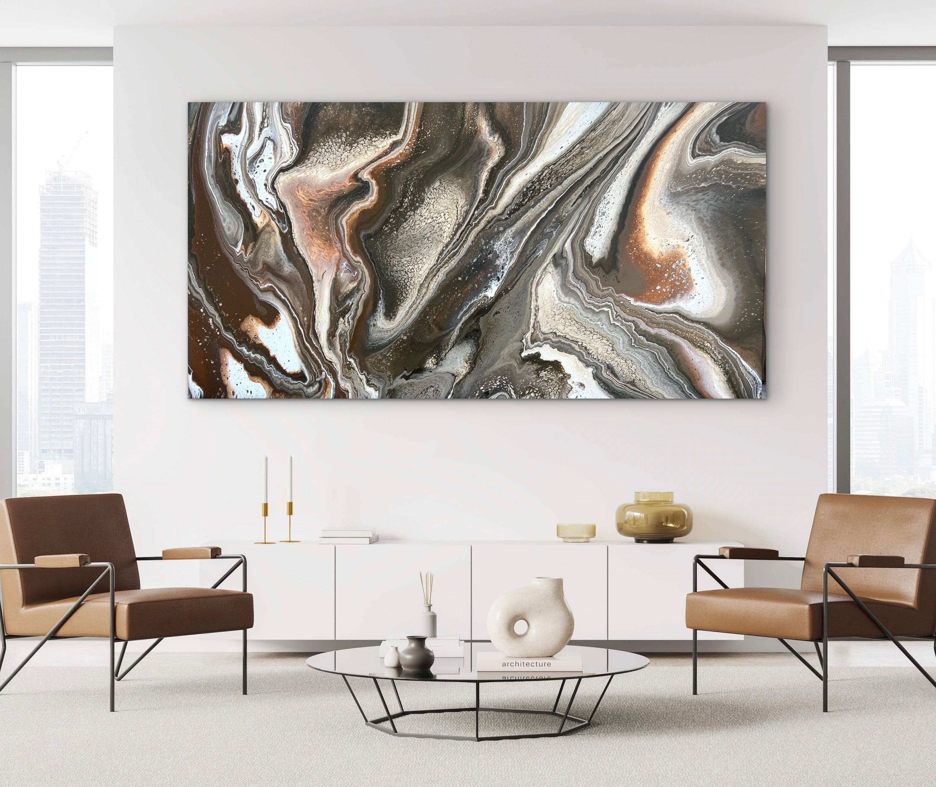 Rustic Echo 190cm x 100cm Abstract Art Painting