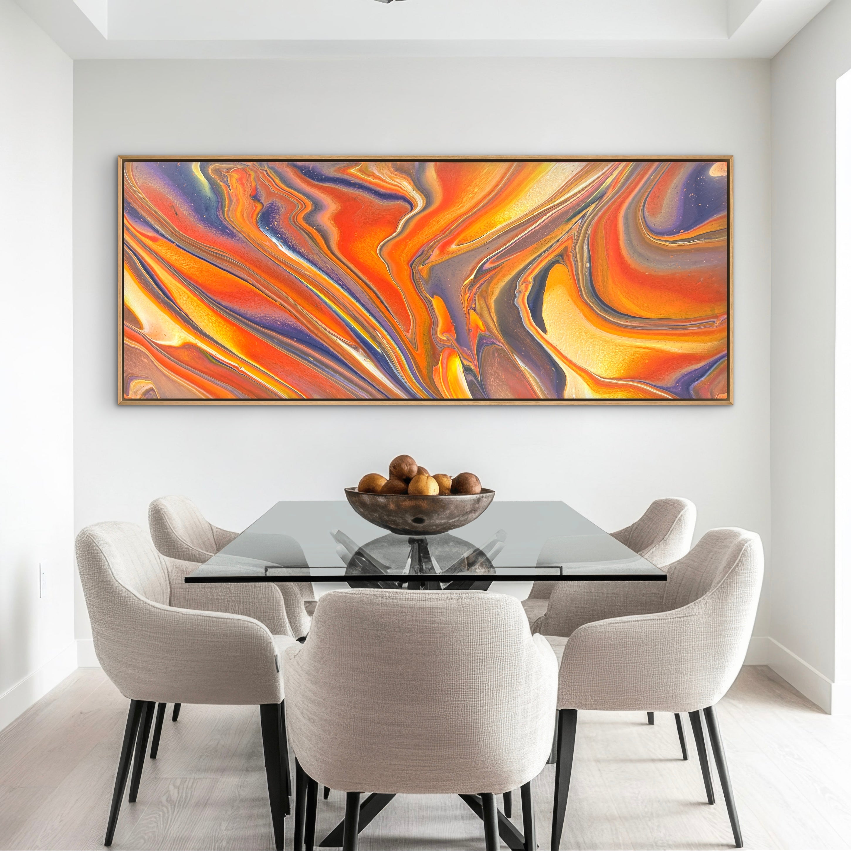 At Sunset... 200cm x 80cm Abstract Art Painting