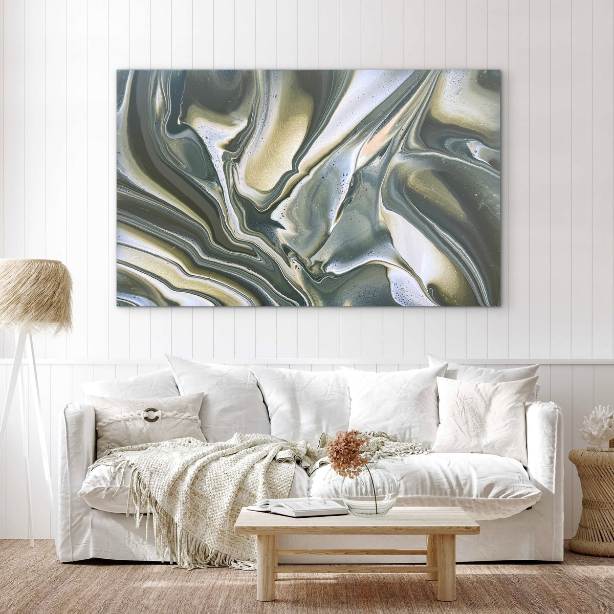 Sage 160cm x 100cm Abstract Art Painting