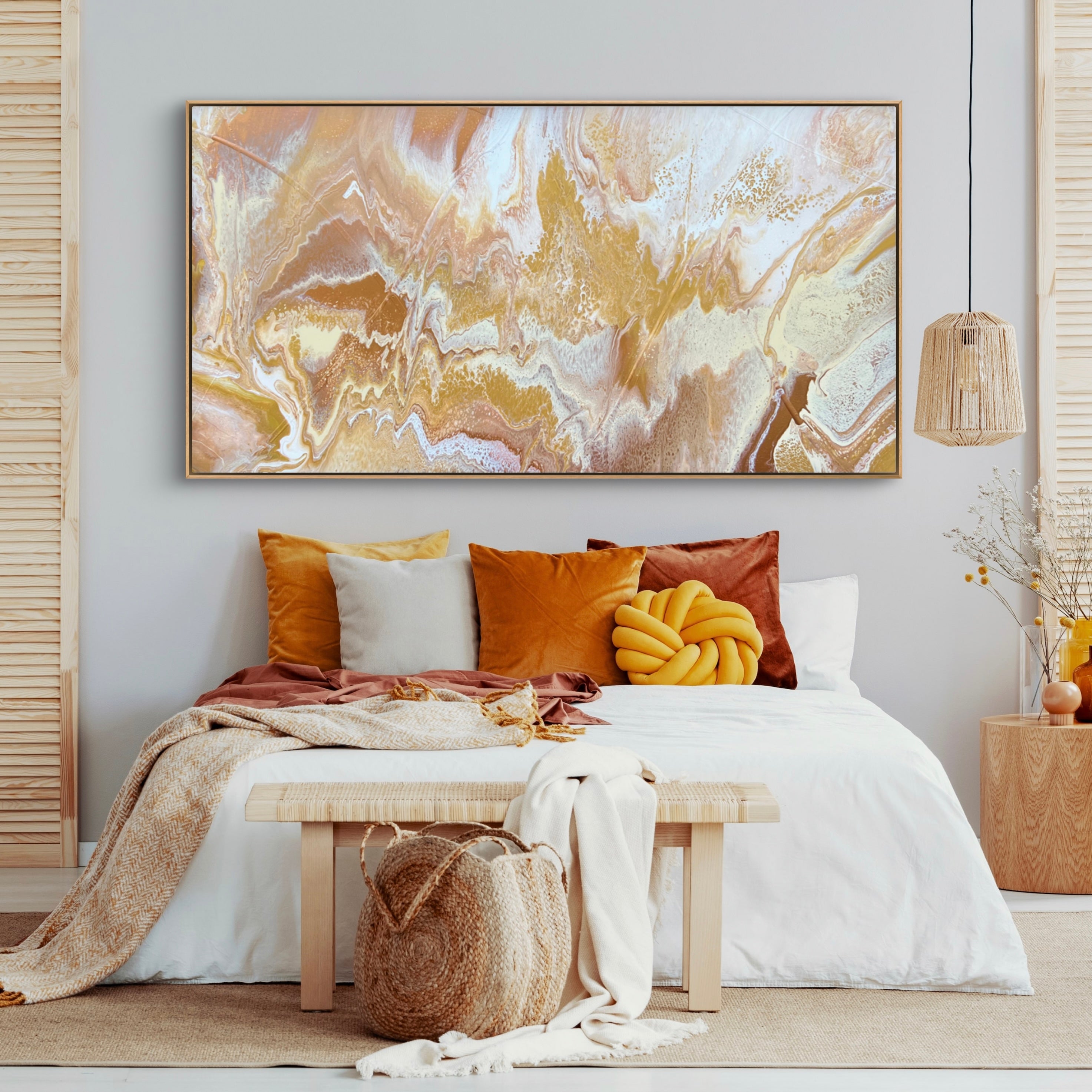 Natural Sardonyx 190cm x 100cm Textured Abstract Art Painting