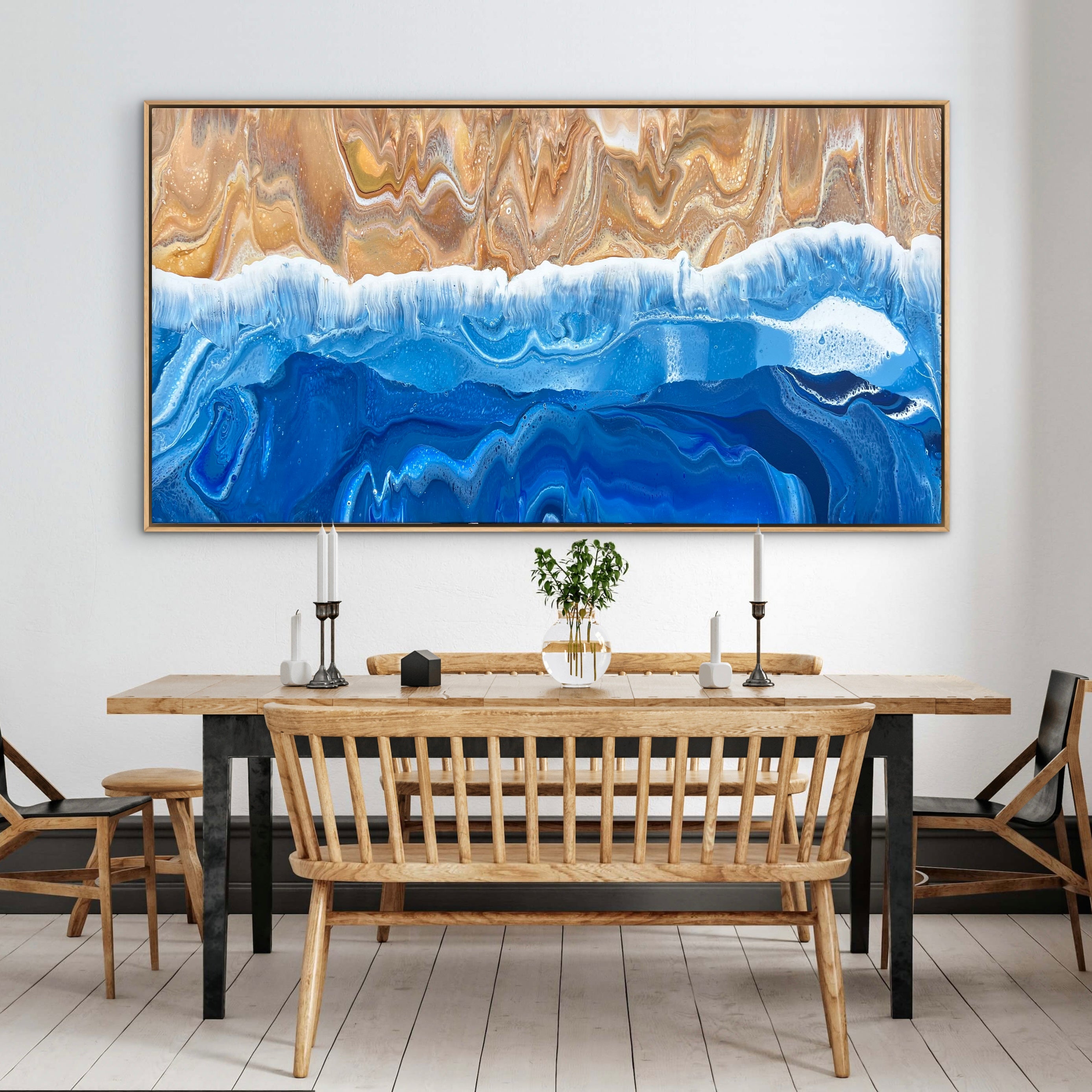 Coastal Drift 190cm x 100cm Beach Abstract Art Painting (SOLD)