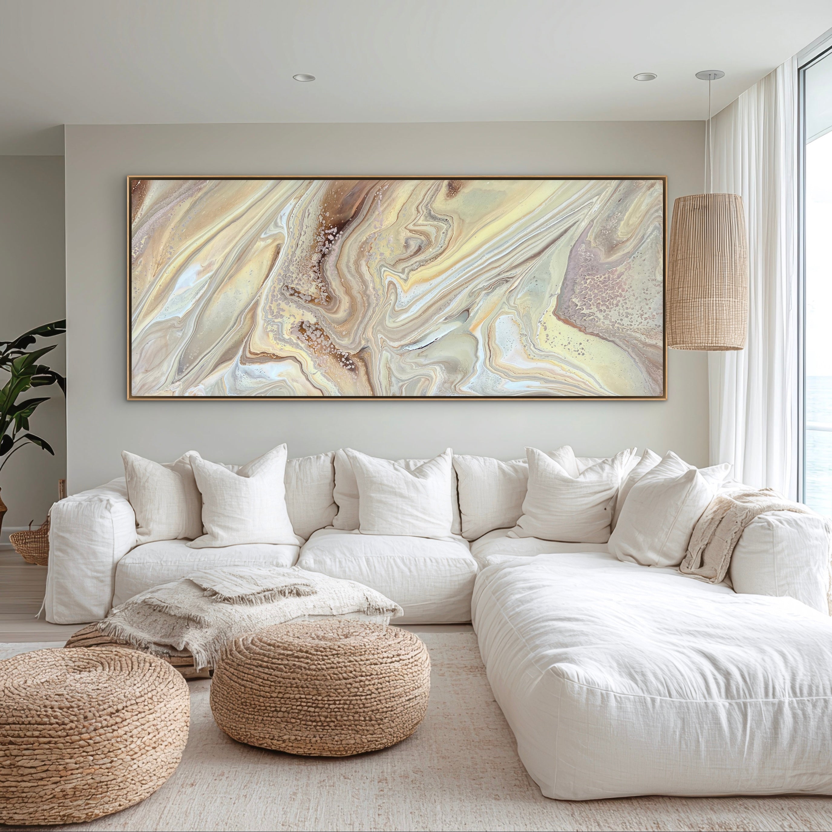 Iremia (Meaning Calm) 240cm x 100cm Abstract Art Painting