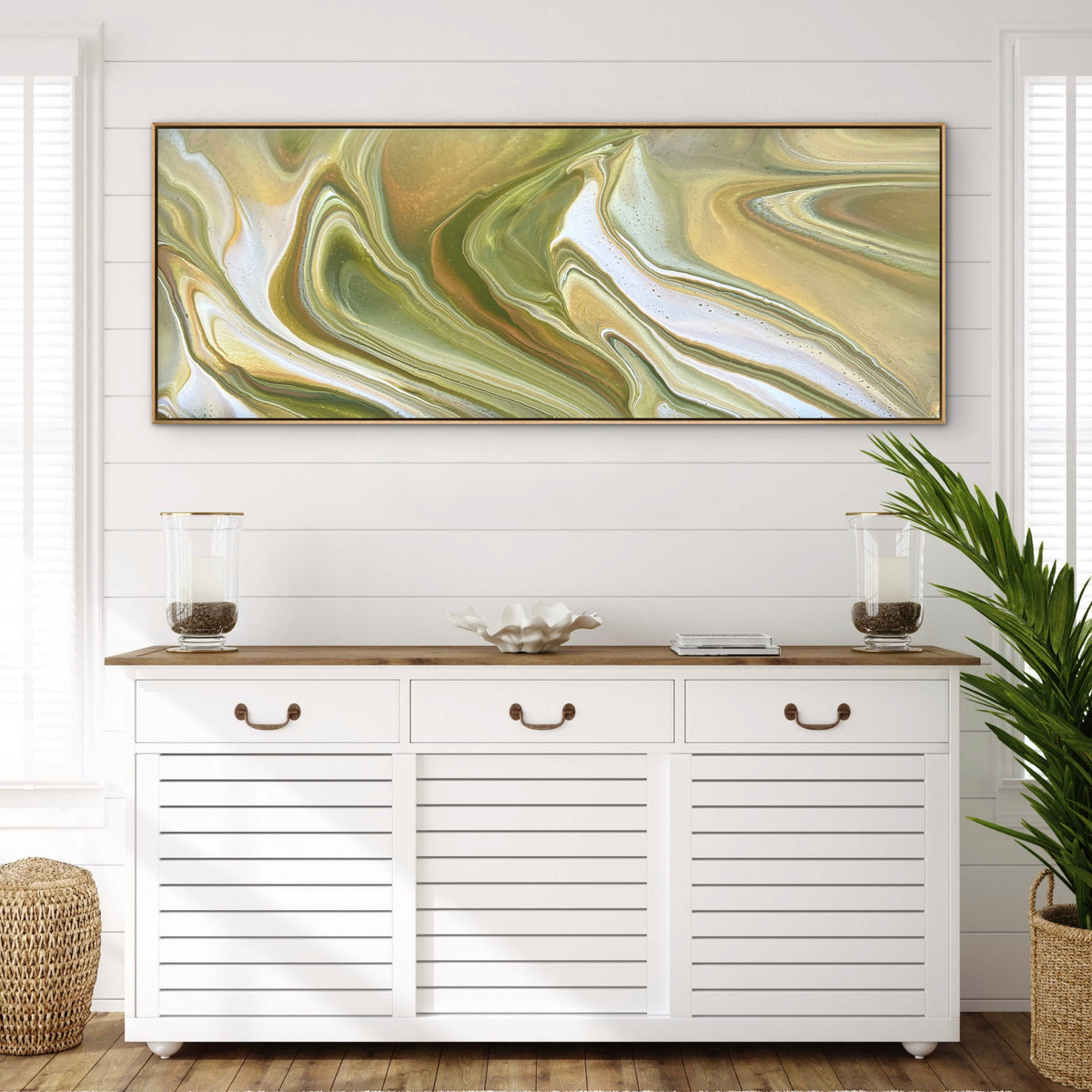 Olive 160cm x 60cm Abstract Art Painting