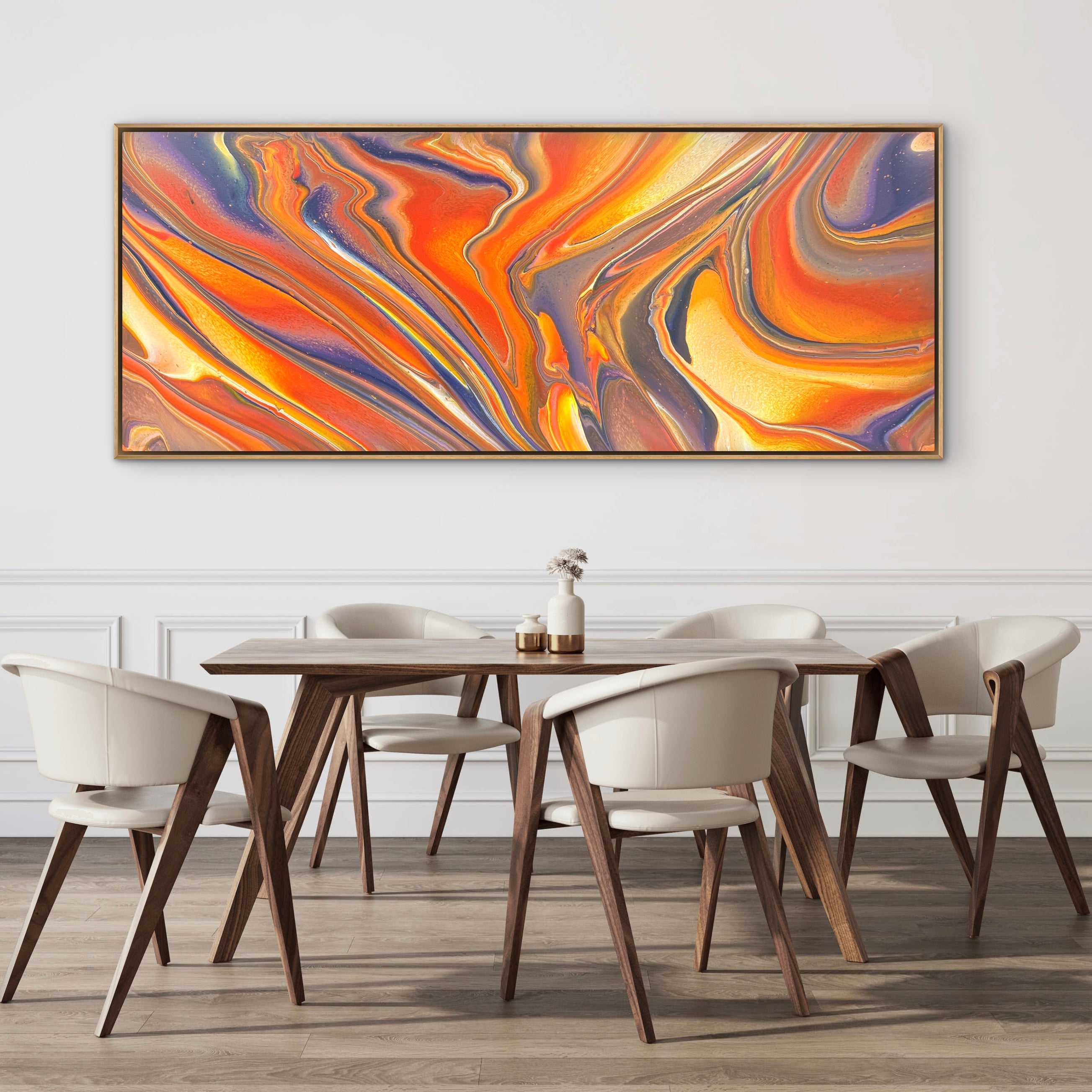 At Sunset... 200cm x 80cm Abstract Art Painting